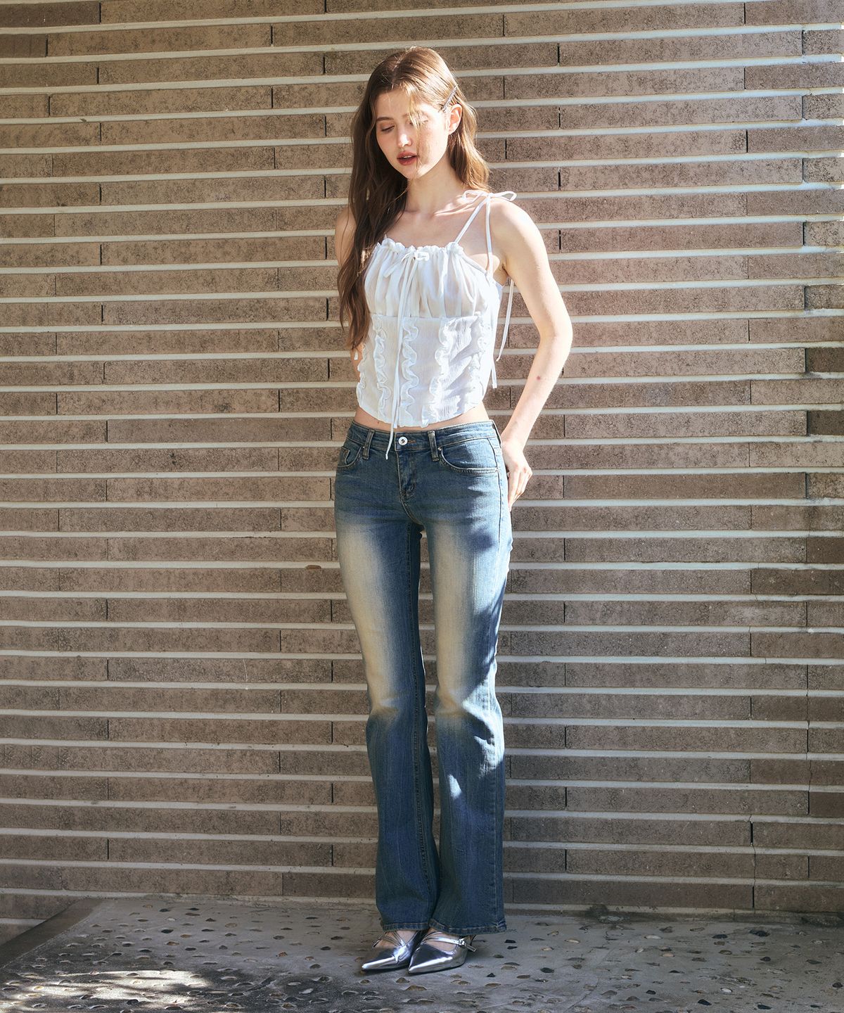 아리킴(ARIKIM) CIEL BOOTCUT DENIM PANTS / LIGHT BLUE