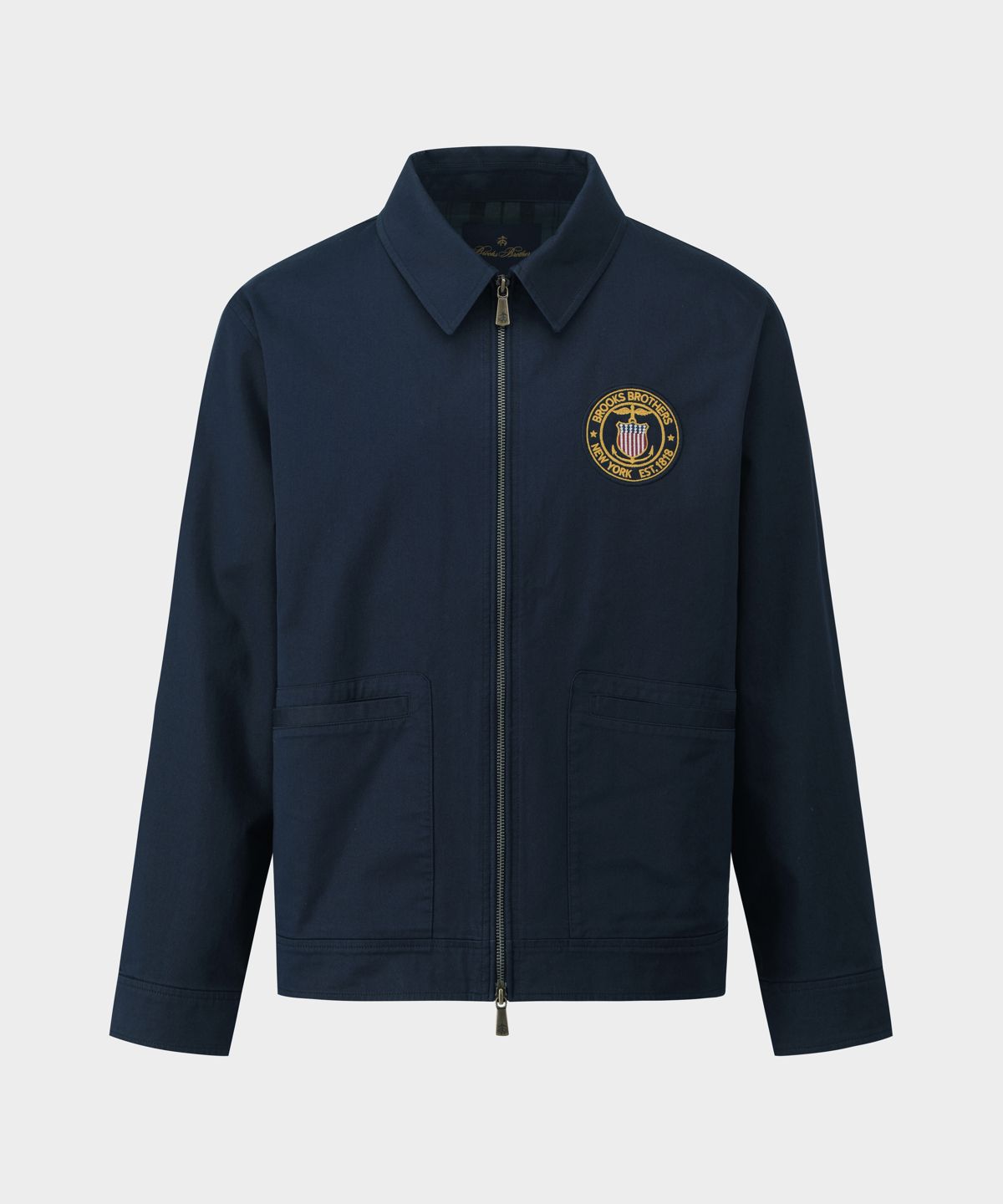 브룩스 브라더스(BROOKS BROTHERS) [Heritage] 아트웍 코튼 재킷 (다크네이비) (BBOTMHG155)