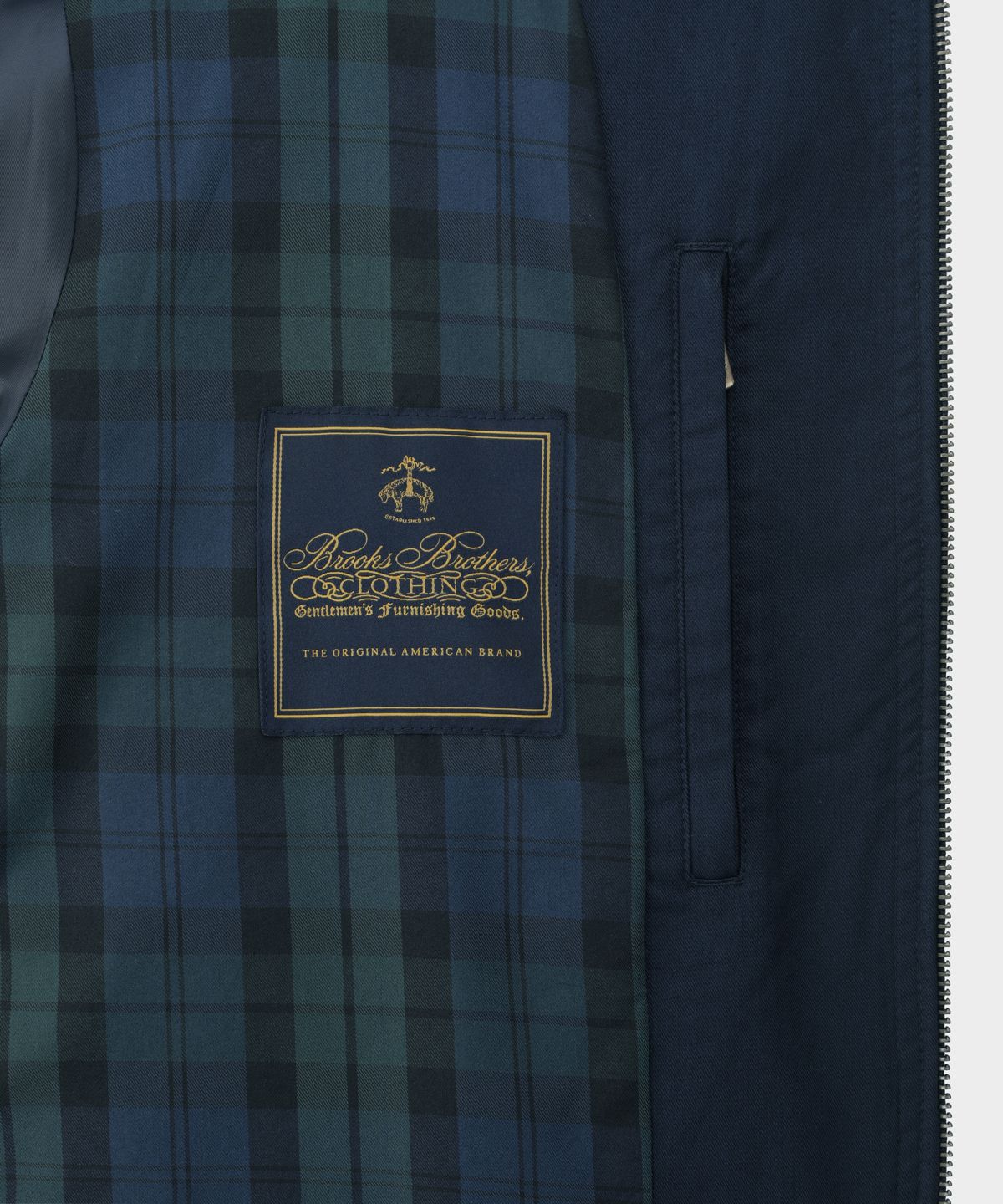 브룩스 브라더스(BROOKS BROTHERS) [Heritage] 아트웍 코튼 재킷 (다크네이비) (BBOTMHG155)