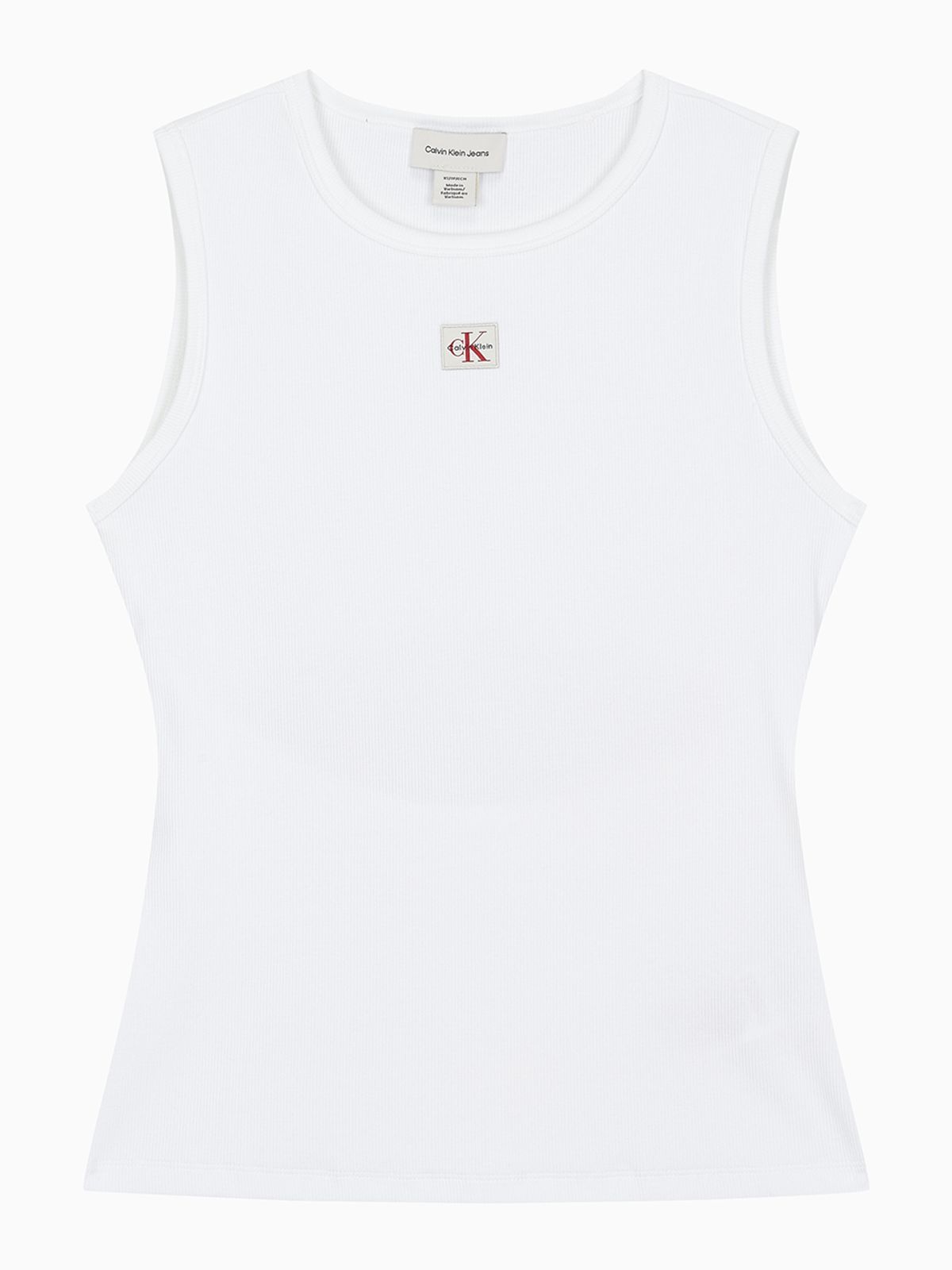 캘빈클라인 진(CALVIN KLEIN JEANS) 여성 우븐라벨 베이비립 컷아웃 탱크 47F246G YAF