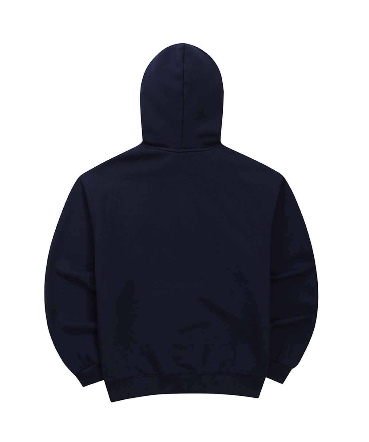 이이이알알알(EEERRR) Weekend warrior waffle applique hoodie zip-up (Navy)