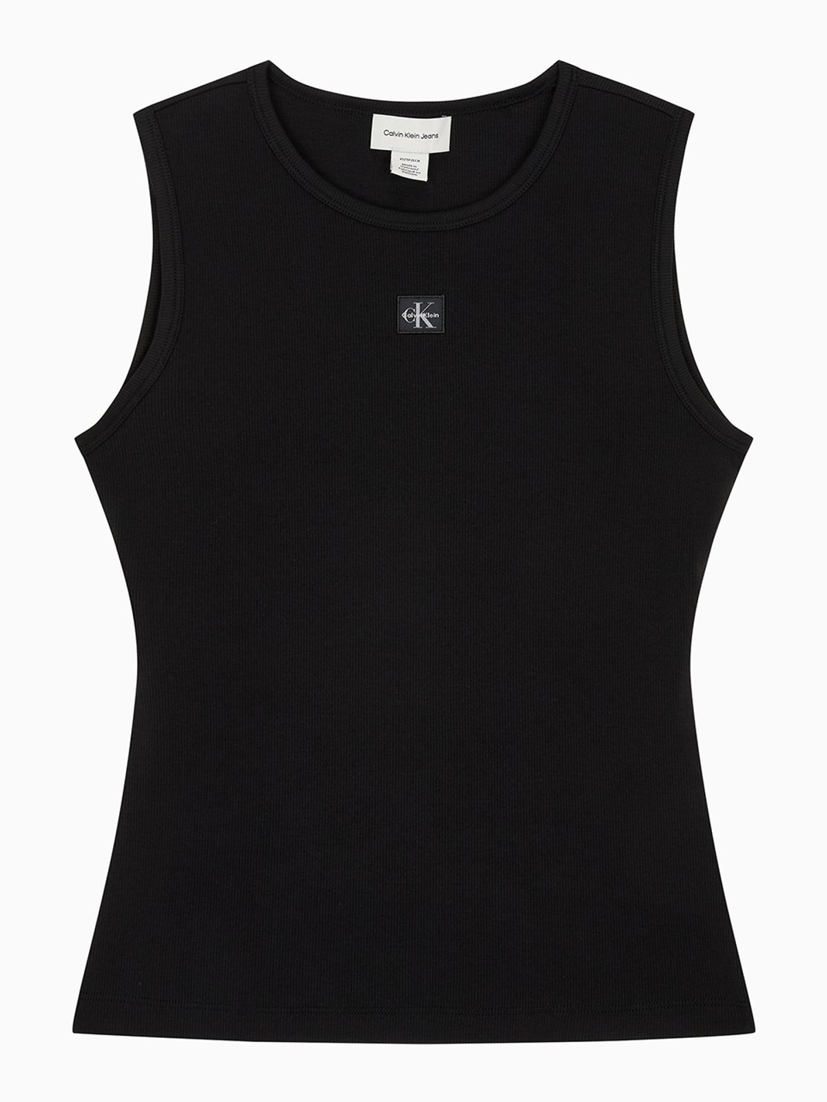 캘빈클라인 진(CALVIN KLEIN JEANS) 여성 우븐라벨 베이비립 컷아웃 탱크 47F246G UB1