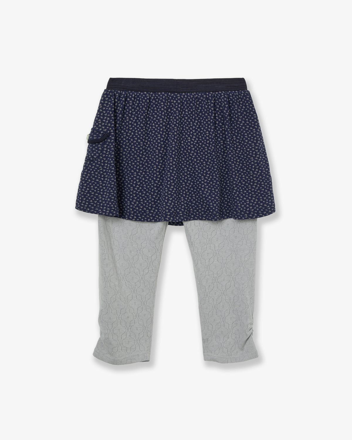 에이이에이이(AEAE) FLOWER SKIRT LEGGINGS [NAVY]