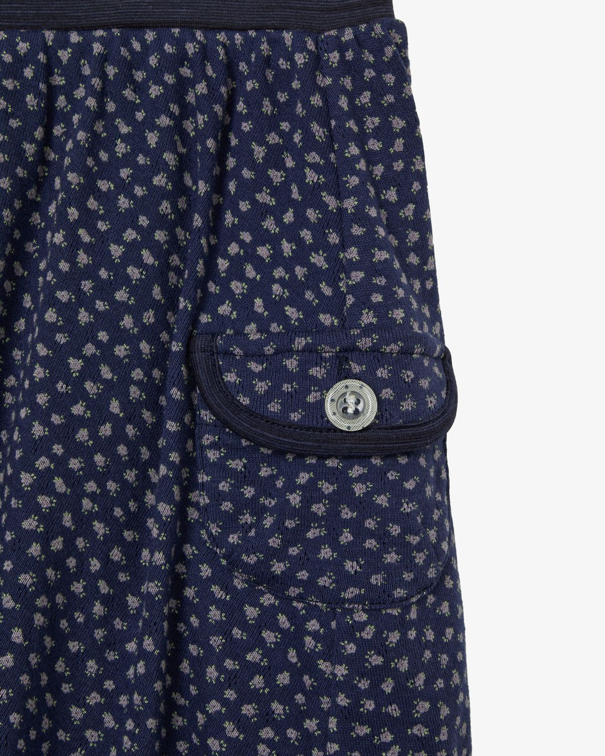 에이이에이이(AEAE) FLOWER SKIRT LEGGINGS [NAVY]