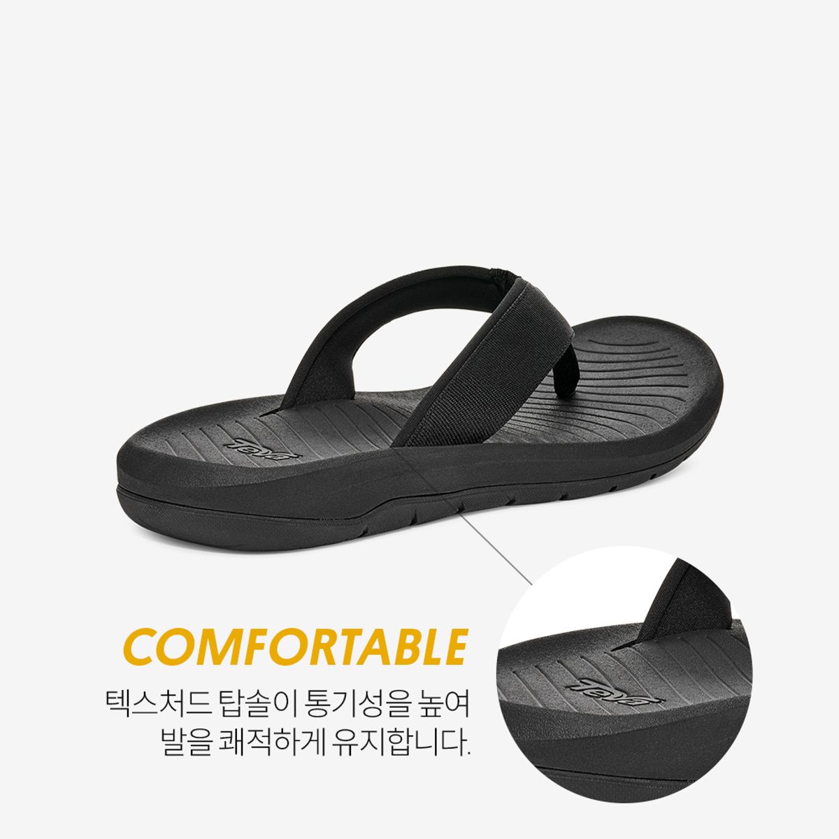 테바(TEVA) 남성 허리케인 플립 (BLK) STVM2619492-BLK