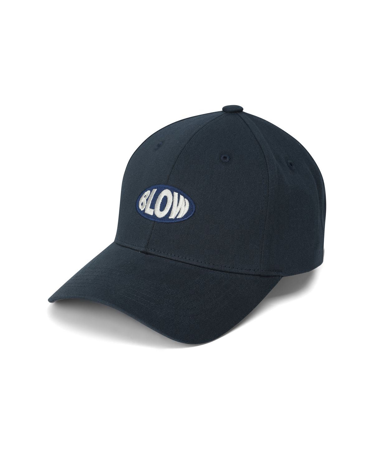 블로우(BLOW) Tone-on-tone Logo Ball Cap - Navy