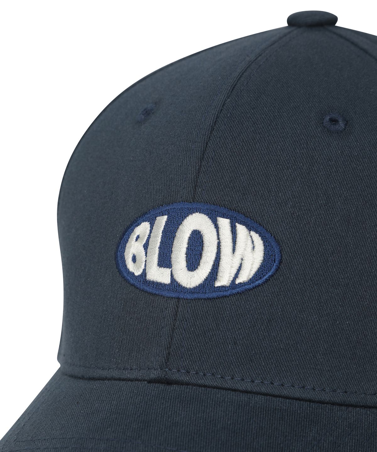 블로우(BLOW) Tone-on-tone Logo Ball Cap - Navy