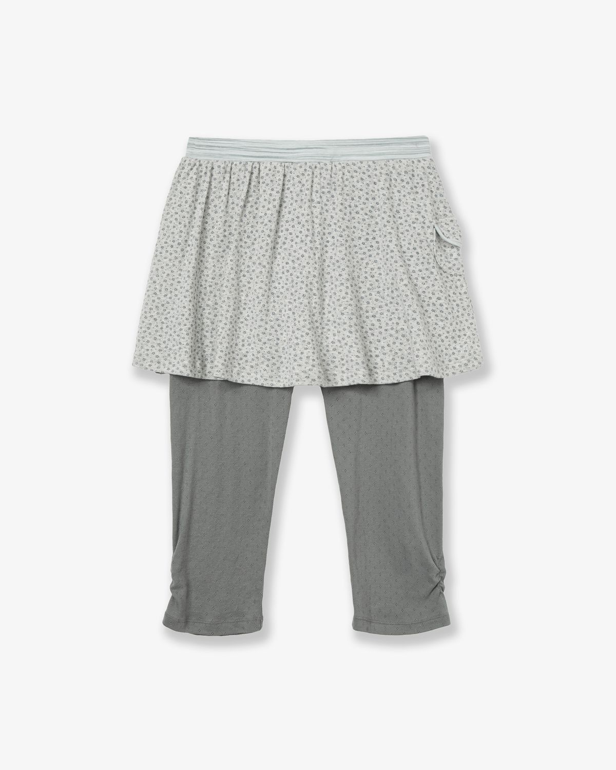 에이이에이이(AEAE) FLOWER SKIRT LEGGINGS [GREY]