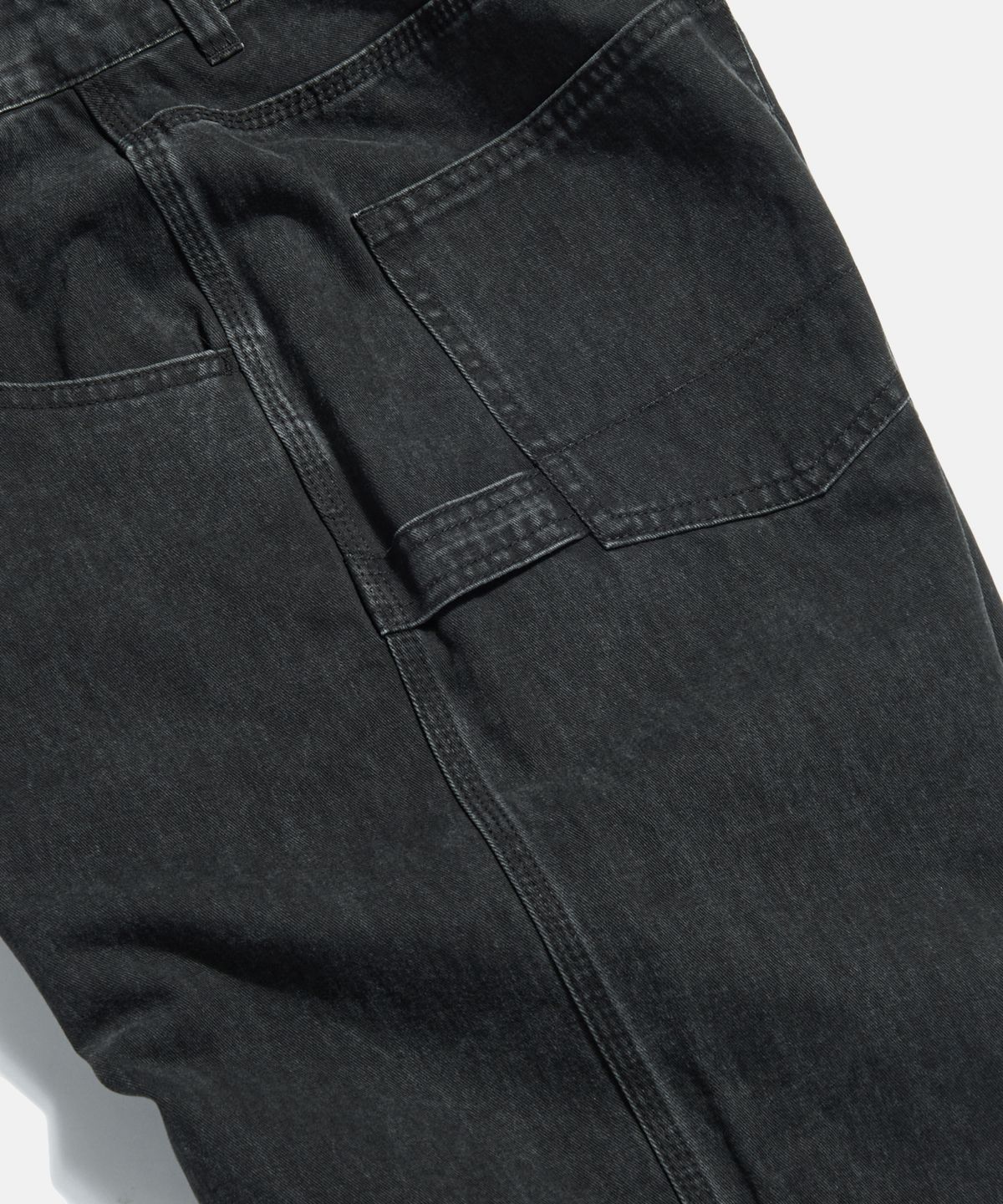 에스피오나지(ESPIONAGE) Vintage Cotton Painter Pants Washed Black
