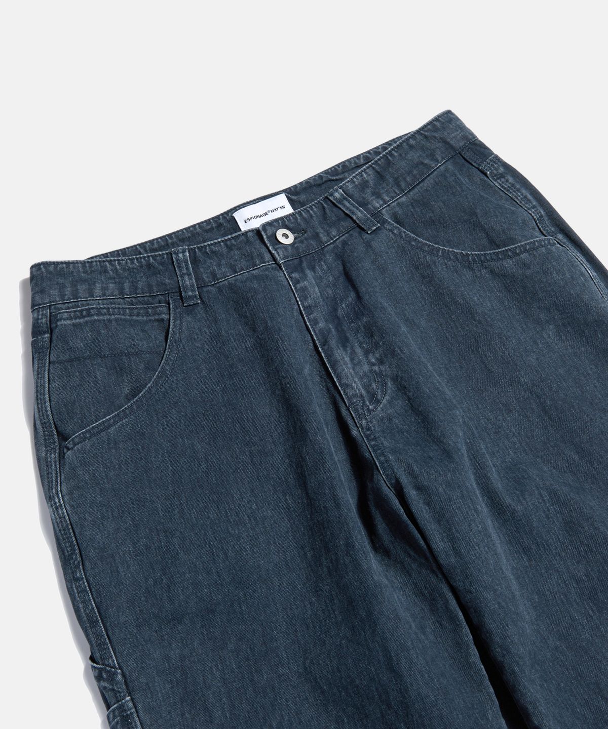 에스피오나지(ESPIONAGE) Vintage Cotton Painter Pants Washed Navy
