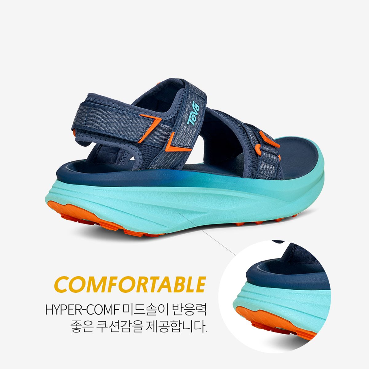 테바(TEVA) 남성 아벤트레일 R2T 러닝샌들 (NYB) STVM2612830-NYB