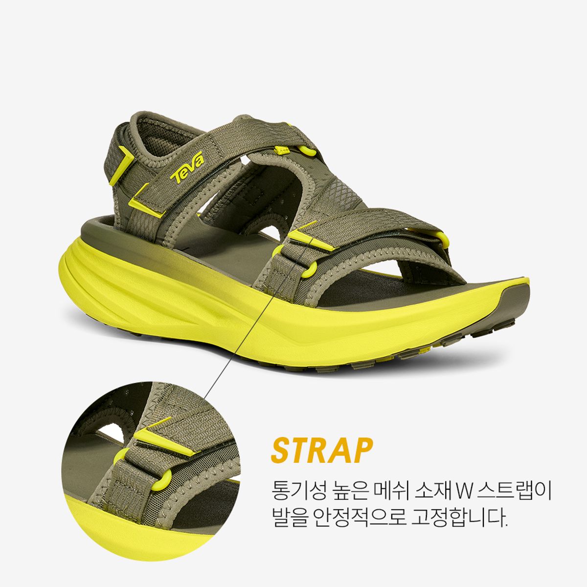 테바(TEVA) 남성 아벤트레일 R2T 러닝샌들 (DLG) STVM2612830-DLG
