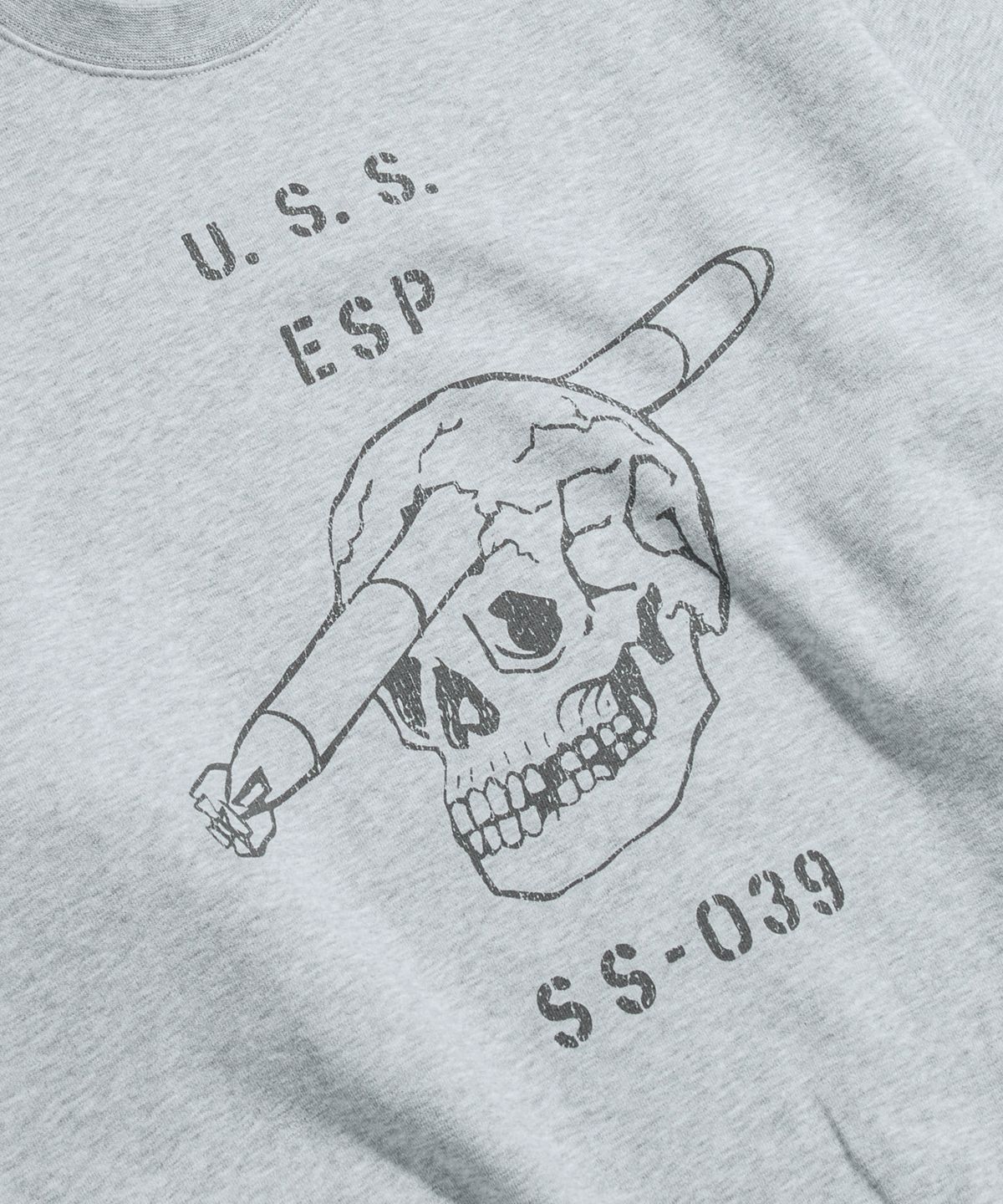 에스피오나지(ESPIONAGE) U.S.S. Heavyweight Sweatshirt Grey