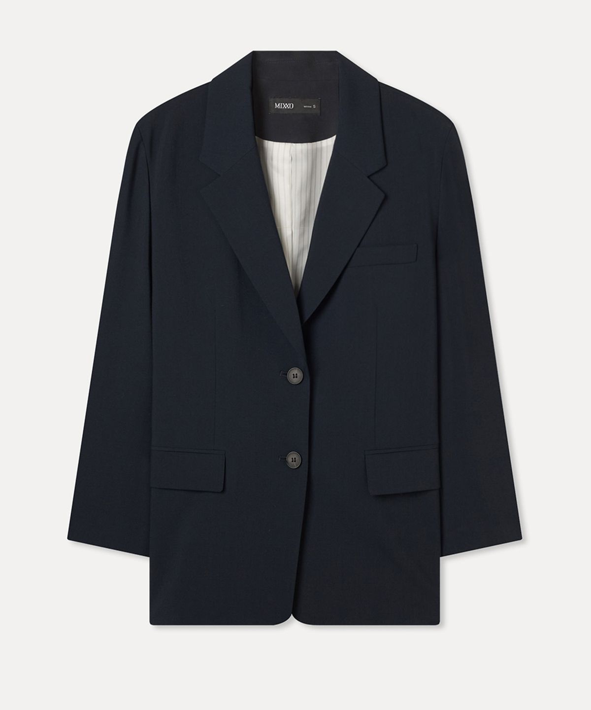 미쏘(MIXXO) 소매 배색 테일러드 자켓_MIWJKG411B