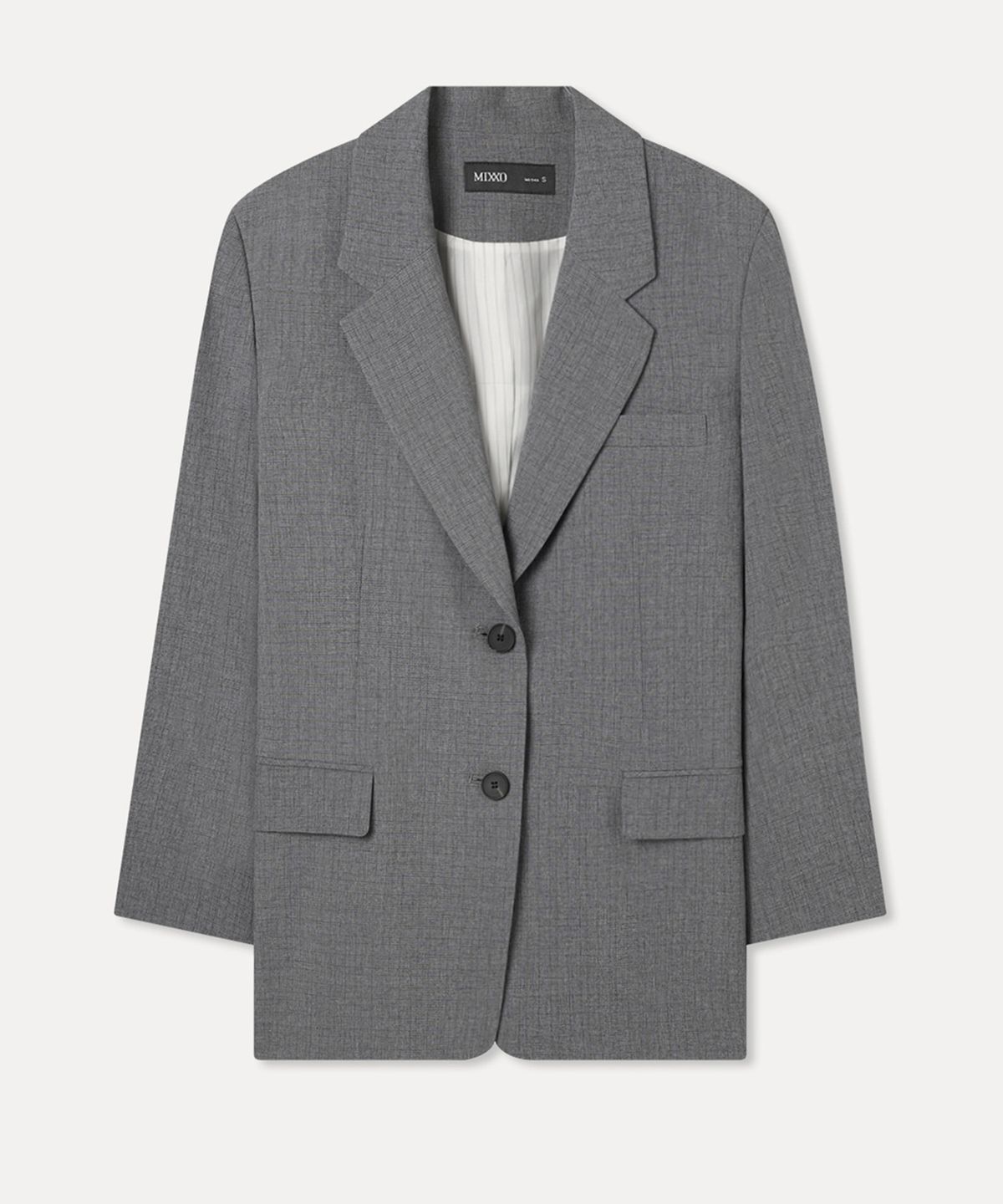 미쏘(MIXXO) 소매 배색 테일러드 자켓_MIWJKG411B