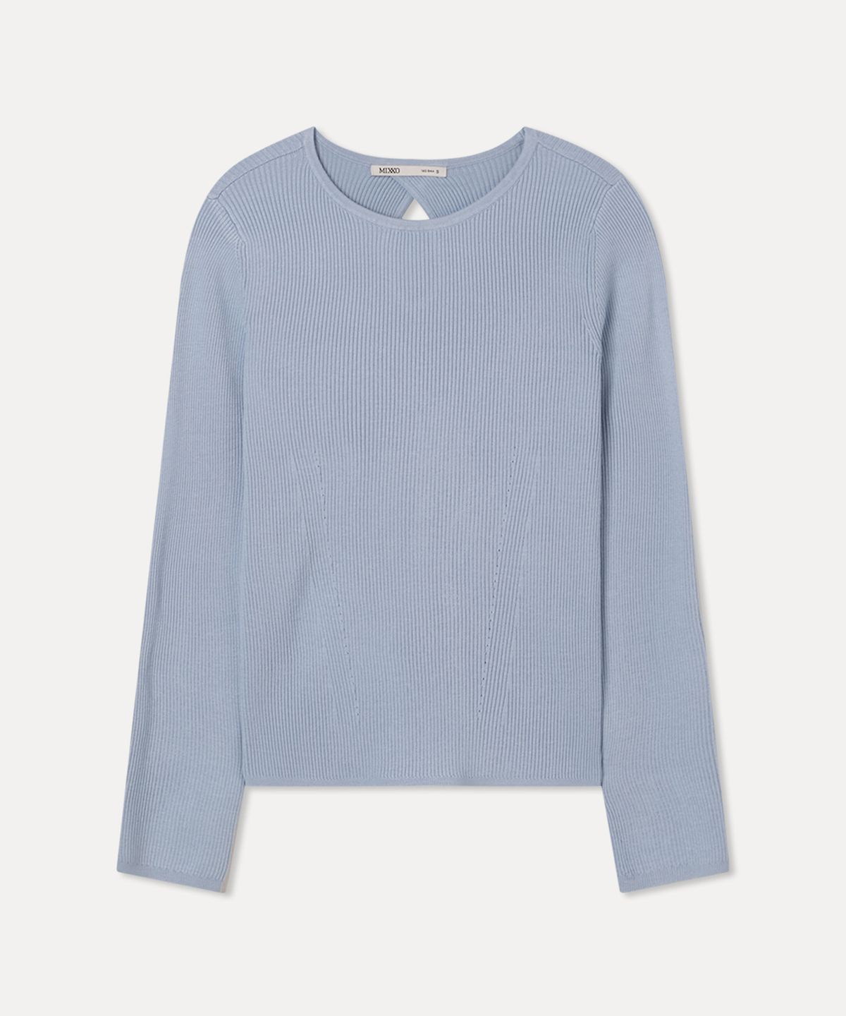 미쏘(MIXXO) 백 트임 골지 풀오버_MIWKAG440T