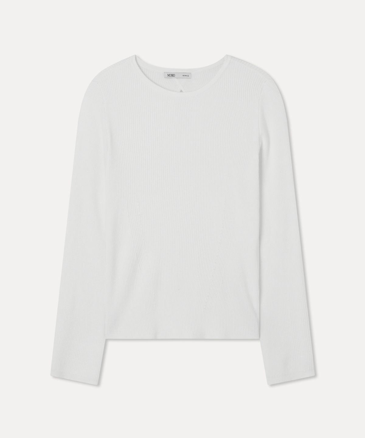 미쏘(MIXXO) 백 트임 골지 풀오버_MIWKAG440T