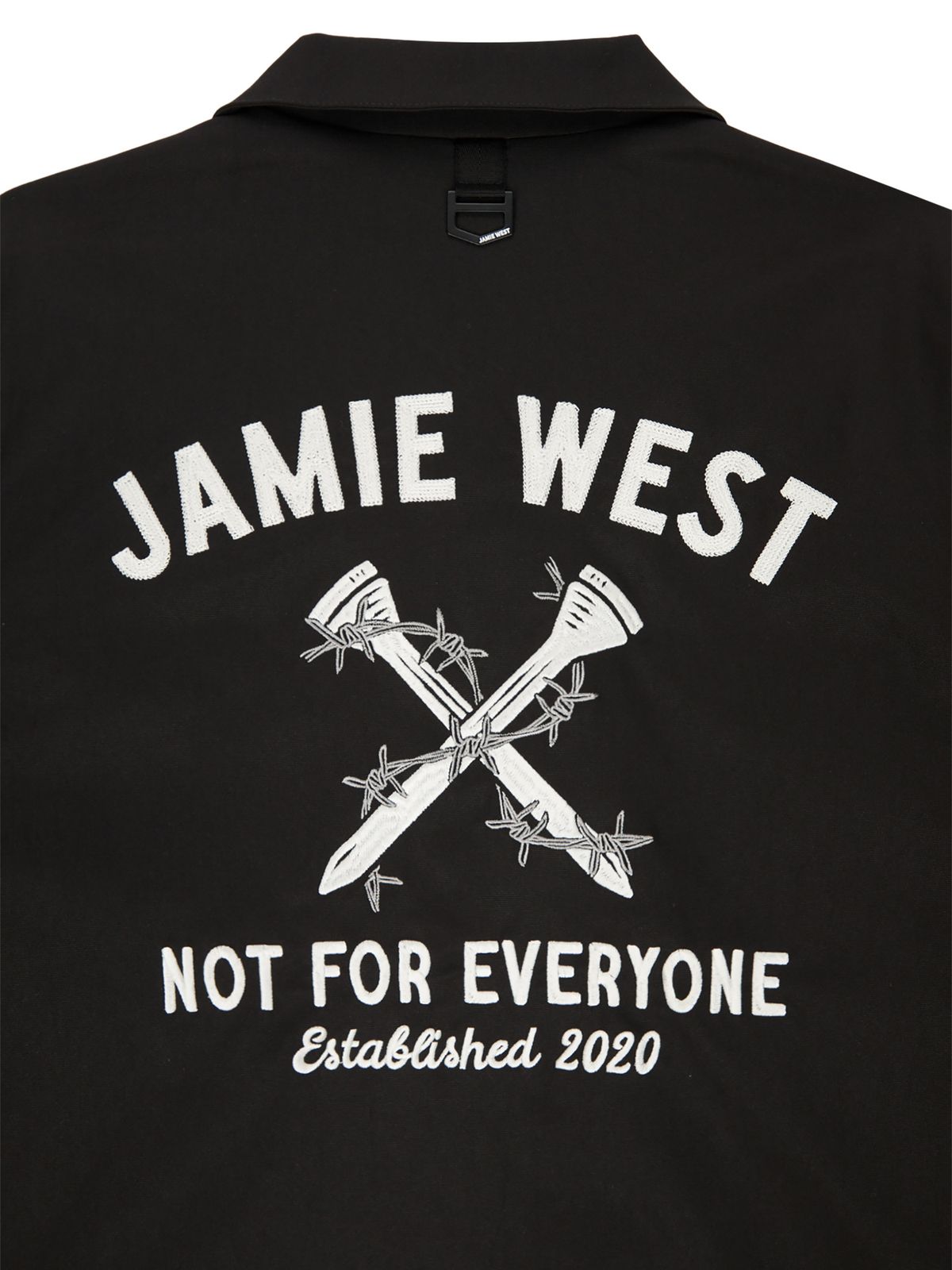 제이미웨스트(JAMIE WEST) 메탈 카라포인트 워크자켓 (블랙)