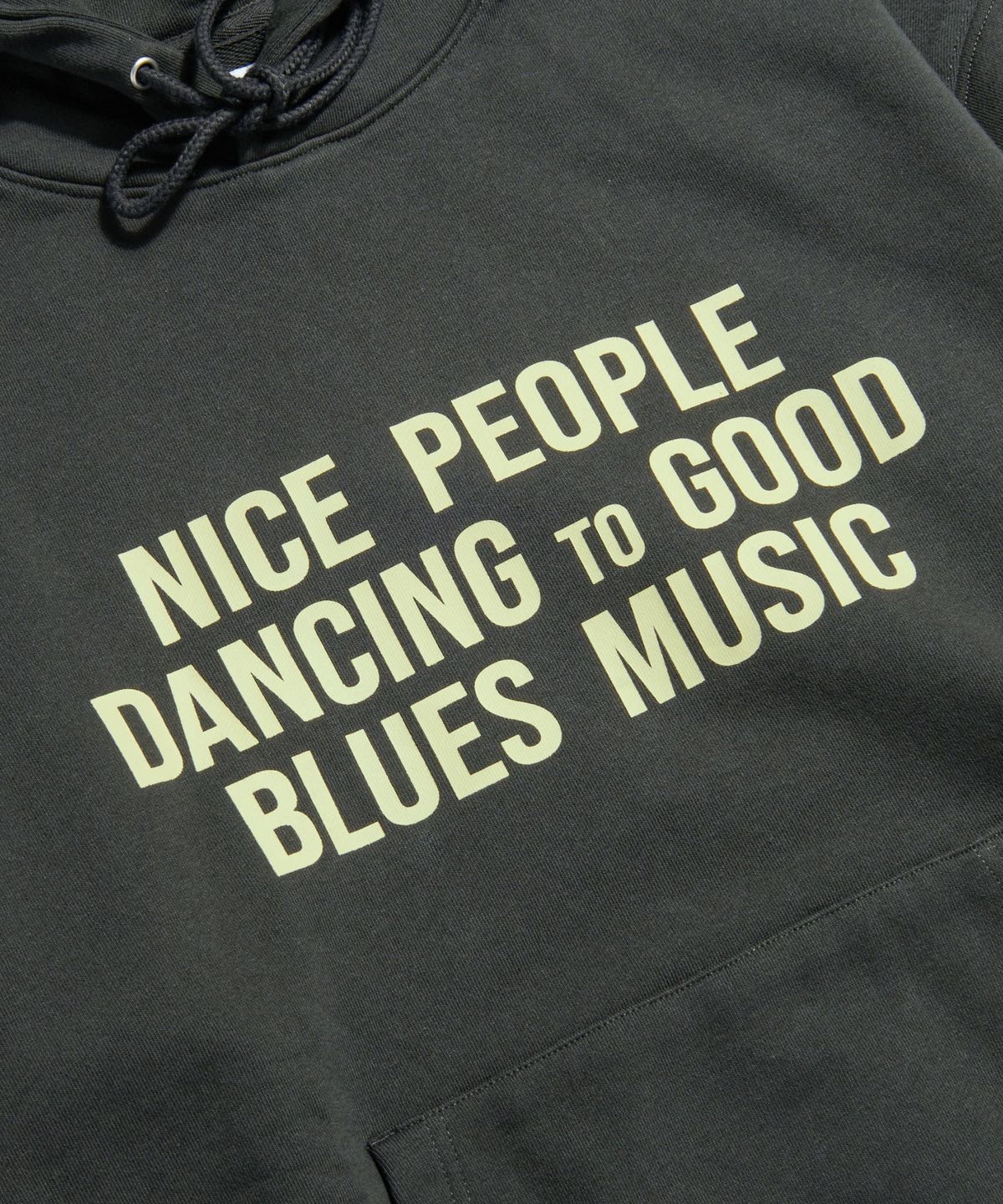 에스피오나지(ESPIONAGE) Blues Music Heavyweight Hoodie Vintage Black