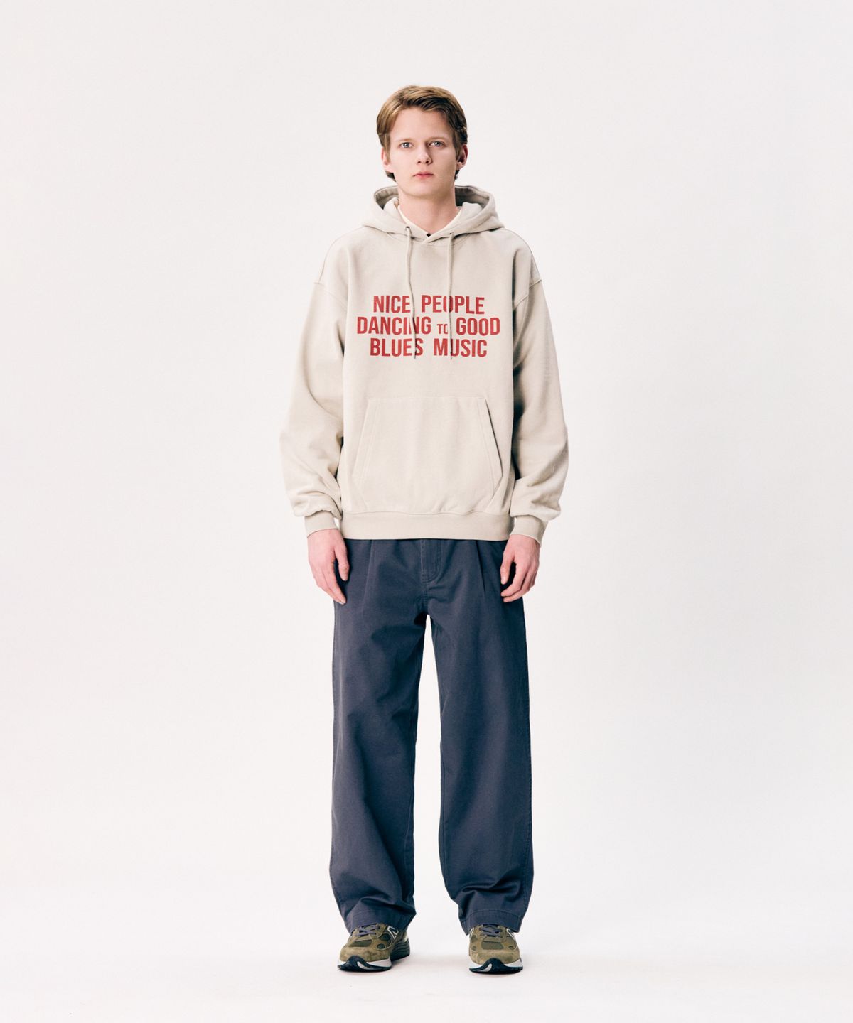 에스피오나지(ESPIONAGE) Blues Music Heavyweight Hoodie Sand