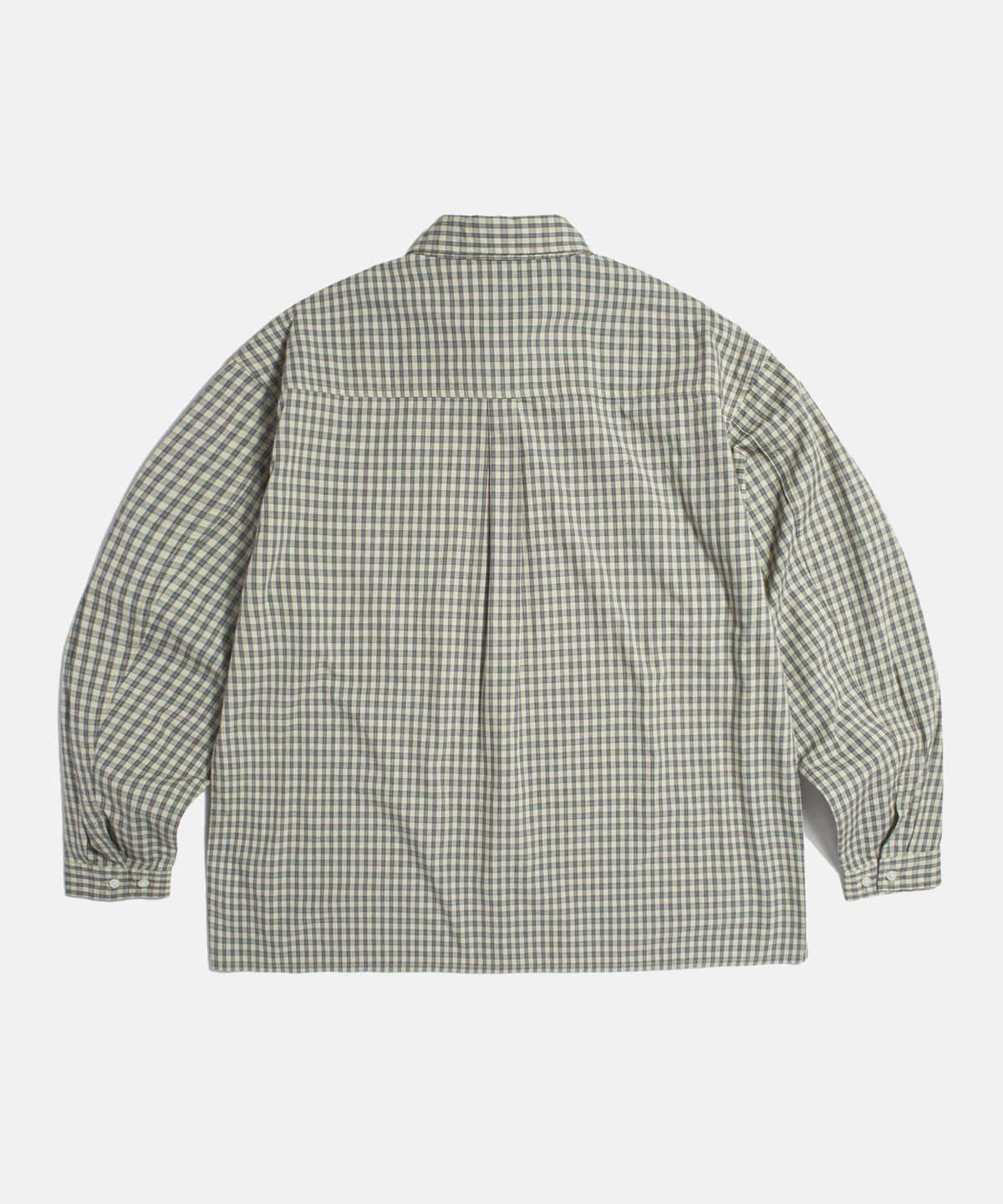 에스피오나지(ESPIONAGE) Multi Check 2 Pocket Shirt Blue Beige