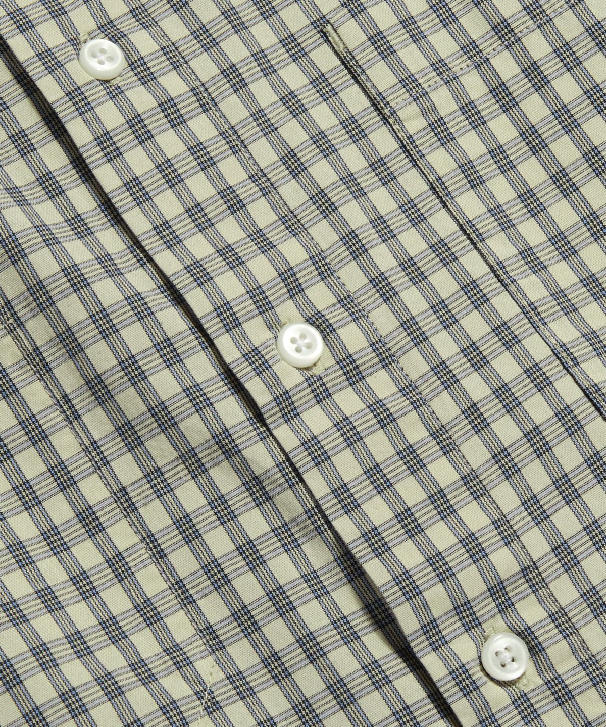 에스피오나지(ESPIONAGE) Multi Check 2 Pocket Shirt Blue Beige
