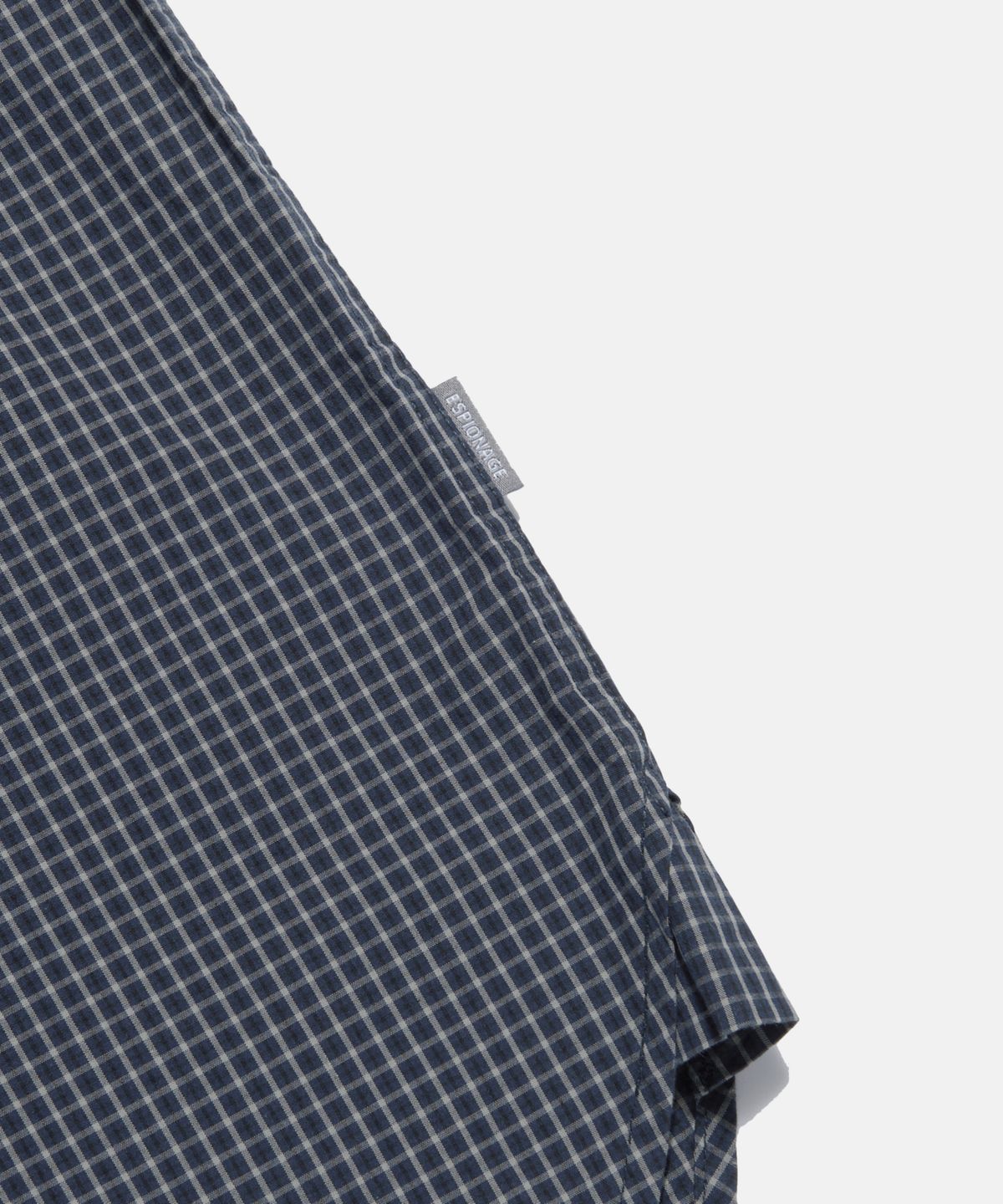 에스피오나지(ESPIONAGE) Multi Check Flap Pocket Shirt Navy