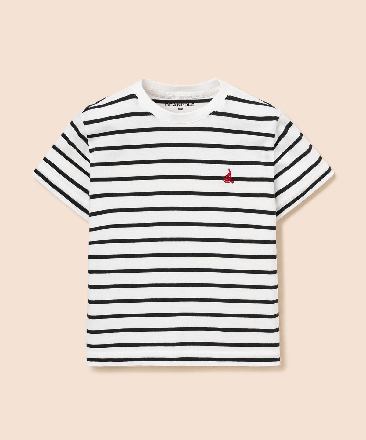 빈폴 키즈(BEANPOLE KIDS) [Essential] 스트라이프 반소매 티셔츠 - 아이보리 (BI6242UE20)