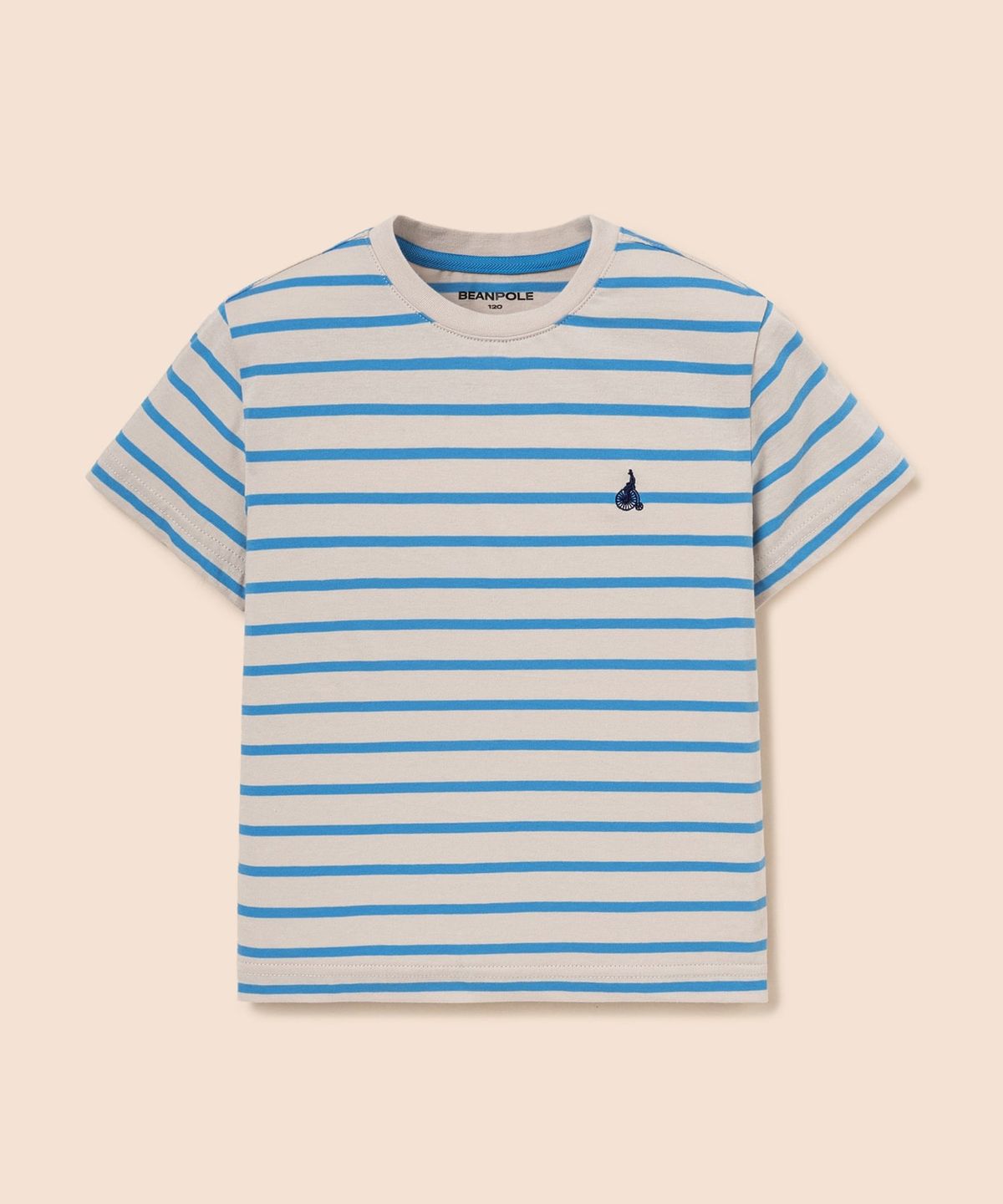 빈폴 키즈(BEANPOLE KIDS) [Essential] 스트라이프 반소매 티셔츠 - 베이지 (BI6242UE2A)