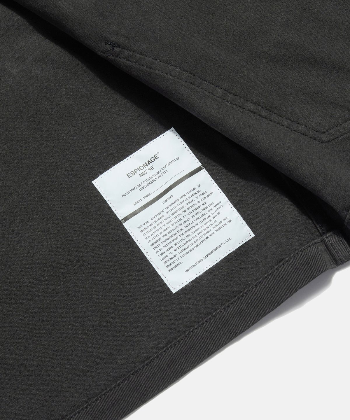 에스피오나지(ESPIONAGE) Bill French Work Jacket Black