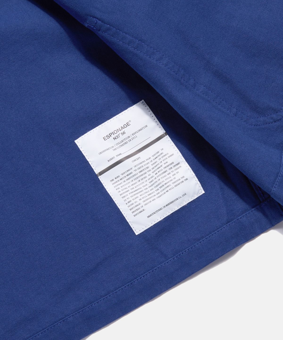 에스피오나지(ESPIONAGE) Bill French Work Jacket French Blue