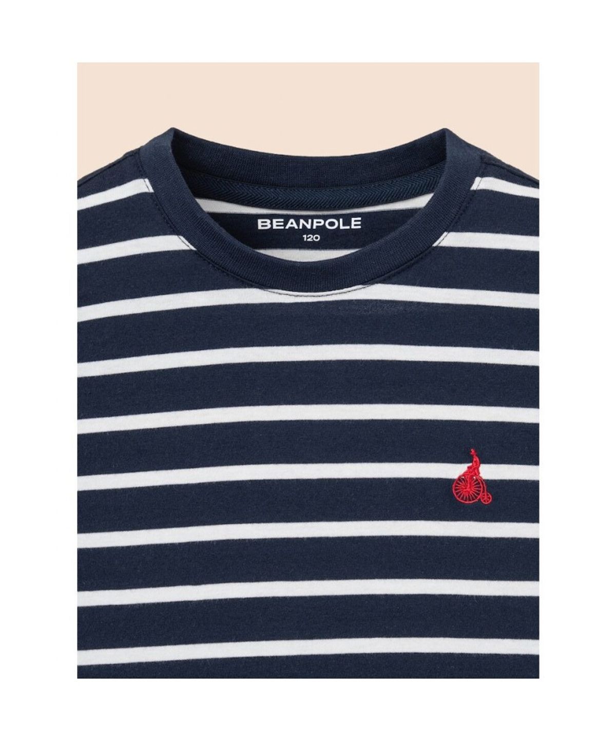 빈폴 키즈(BEANPOLE KIDS) [Essential] 스트라이프 반소매 티셔츠 - 네이비 (BI6242UE2R)
