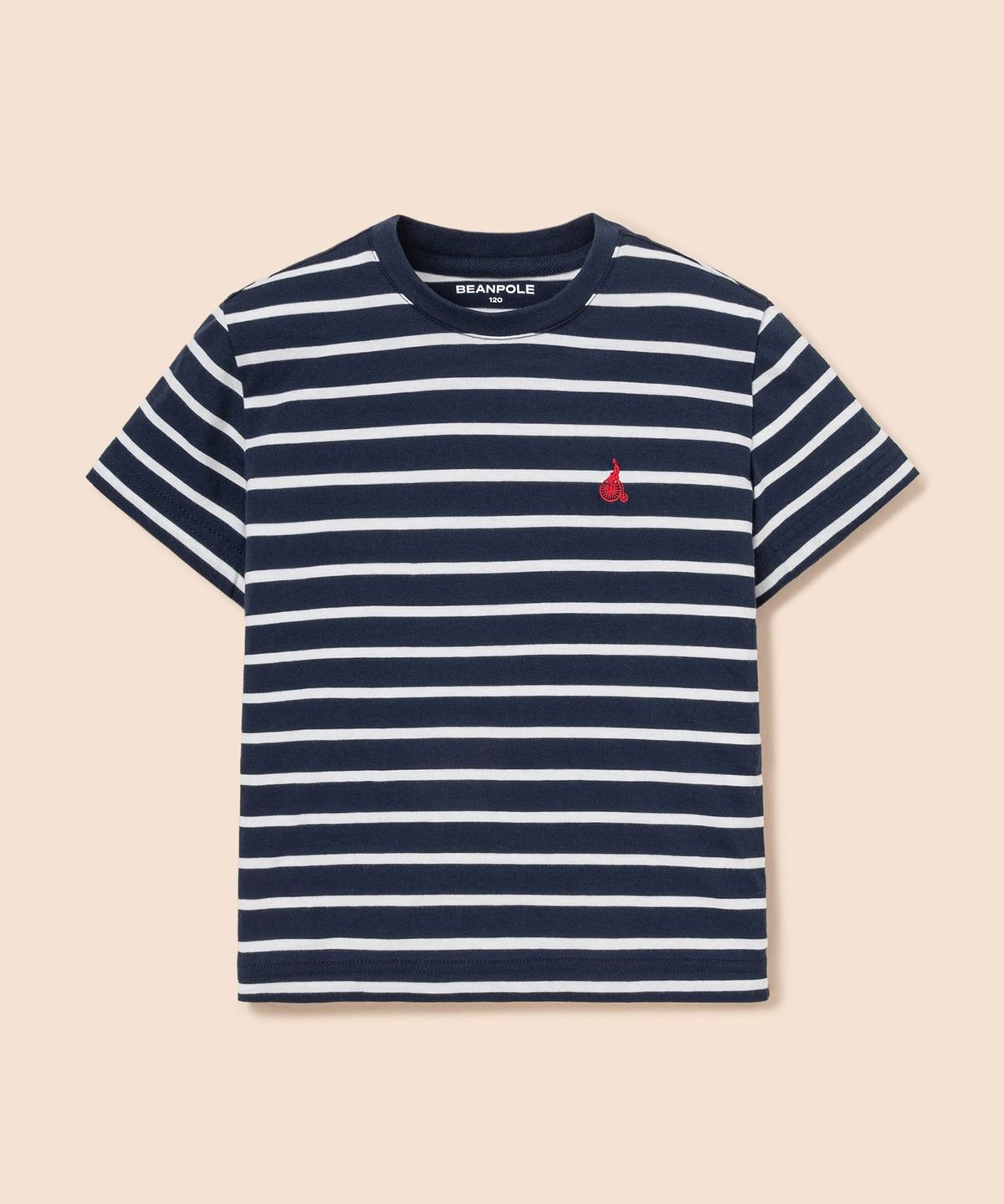 빈폴 키즈(BEANPOLE KIDS) [Essential] 스트라이프 반소매 티셔츠 - 네이비 (BI6242UE2R)