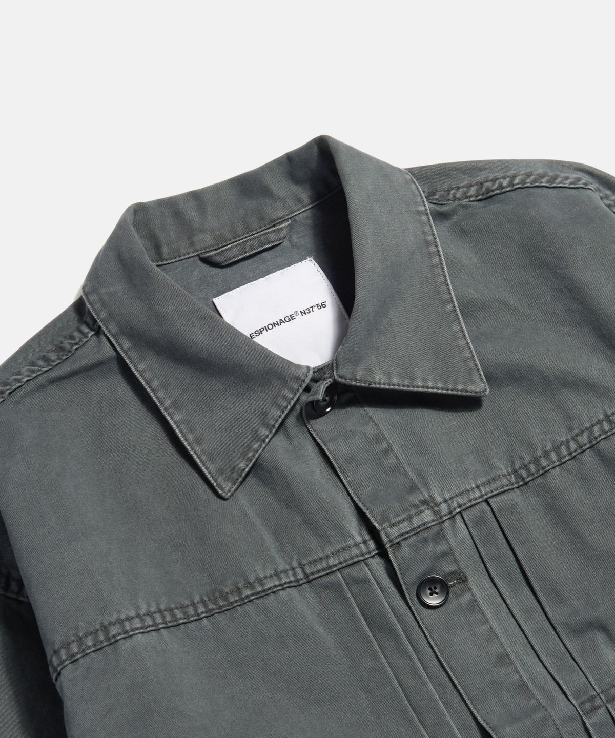 에스피오나지(ESPIONAGE) Type 1 Washed Cotton Trucker Jacket Charcoal