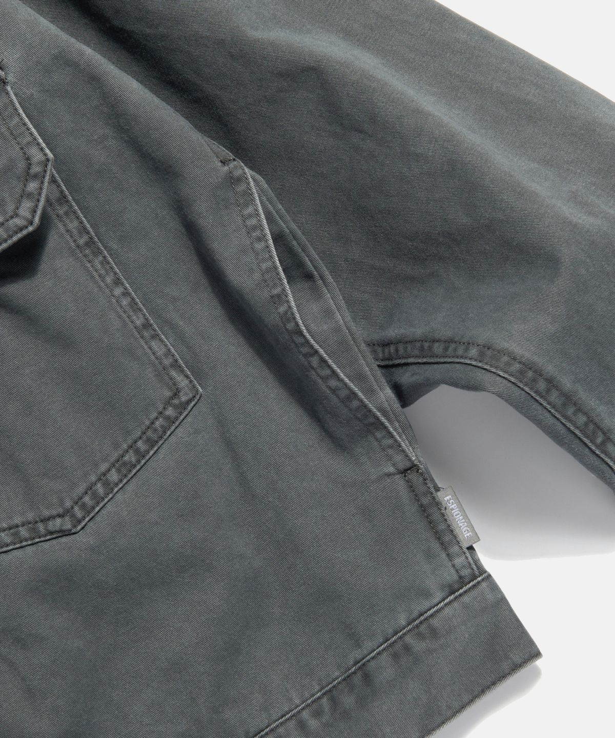 에스피오나지(ESPIONAGE) Type 1 Washed Cotton Trucker Jacket Charcoal
