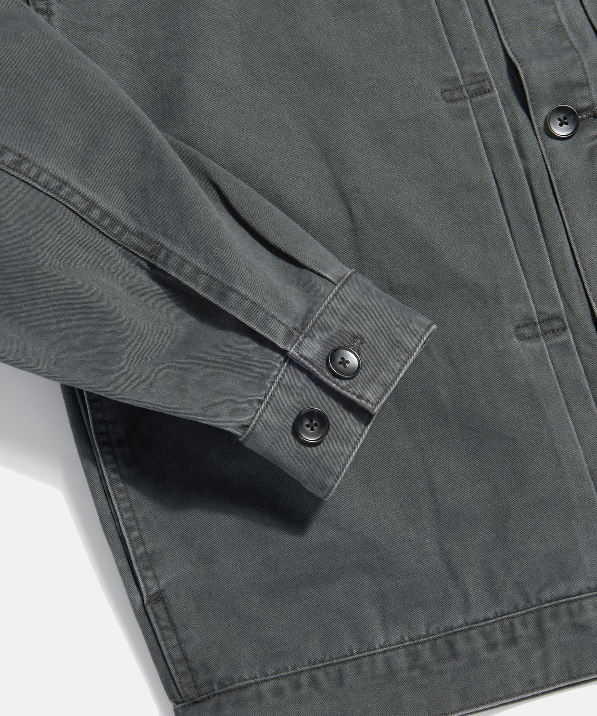 에스피오나지(ESPIONAGE) Type 1 Washed Cotton Trucker Jacket Charcoal