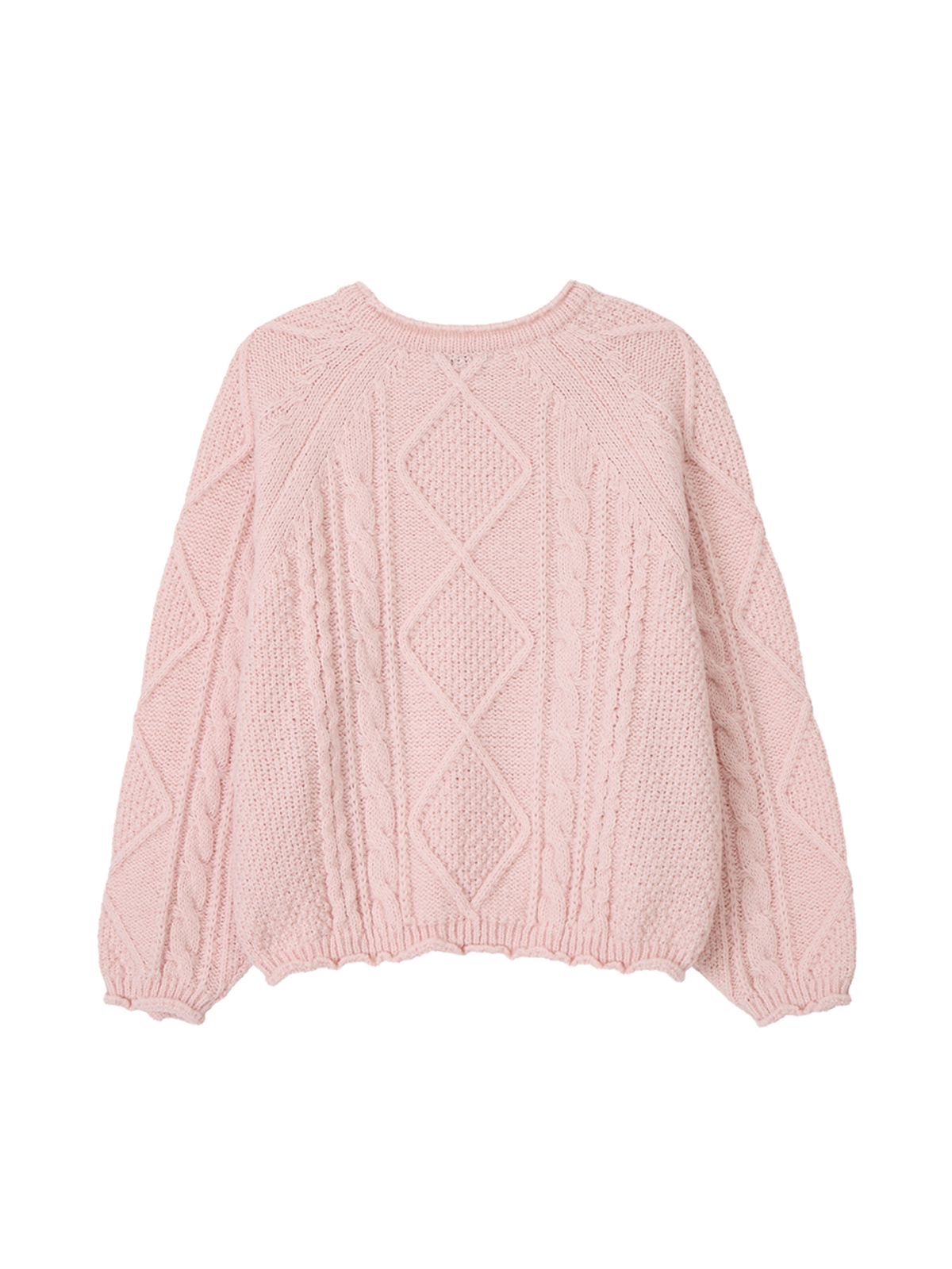 판도라핏(PANDORAFIT) Lumière Cable Knit (light pink)