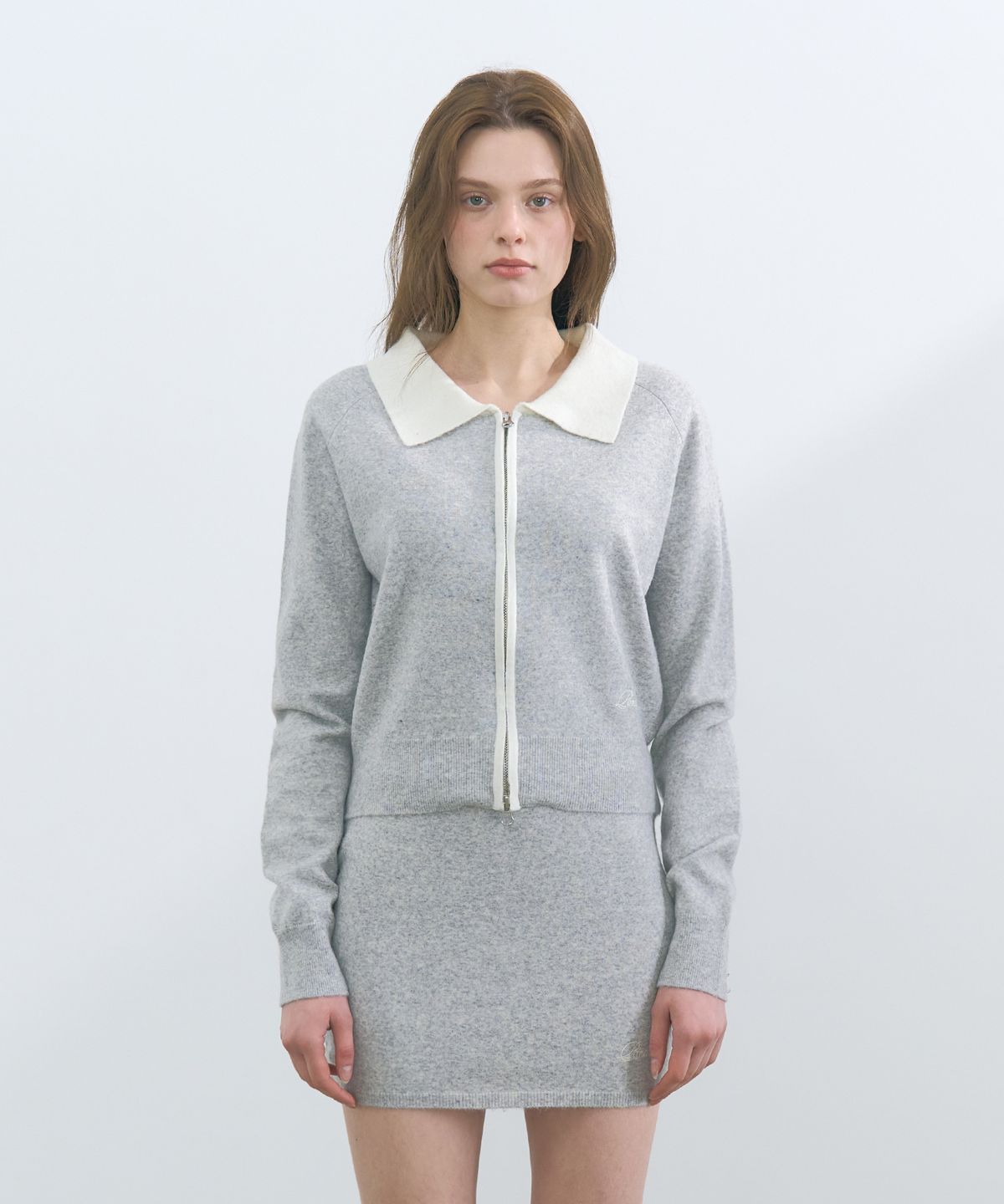 판도라핏(PANDORAFIT) Arin Line Cardigan (melange gray)