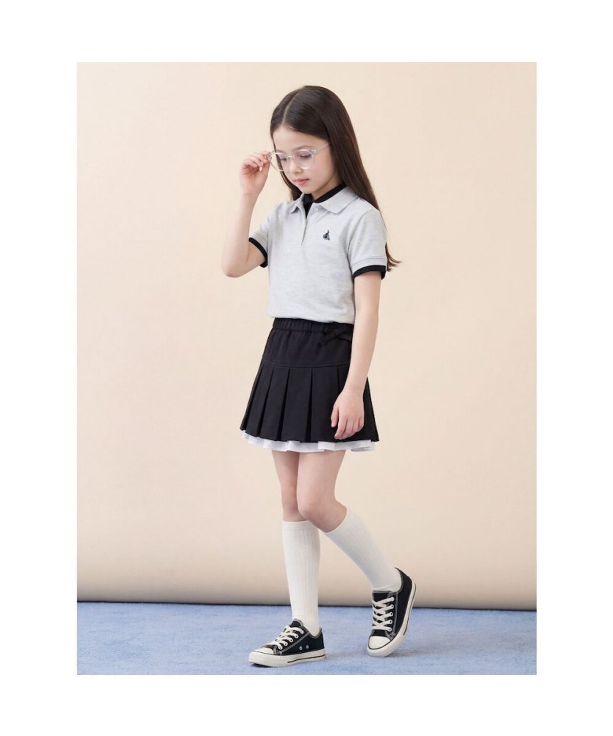 빈폴 키즈(BEANPOLE KIDS) [Essential] 피케 카라 반소매 티셔츠 - 아이보리 (BI6242UE30)