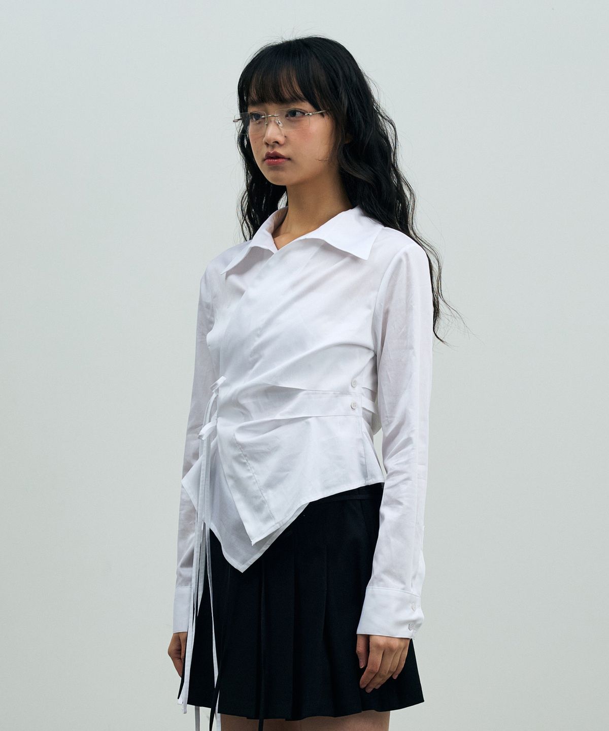 아리킴(ARIKIM) HALO WRAP SHIRT / WHITE