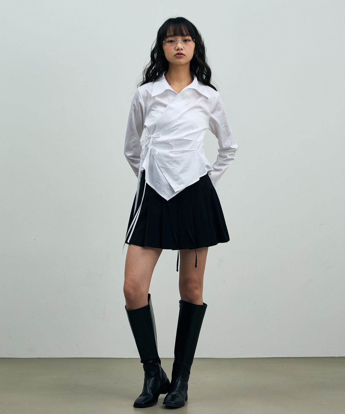 아리킴(ARIKIM) HALO WRAP SHIRT / WHITE