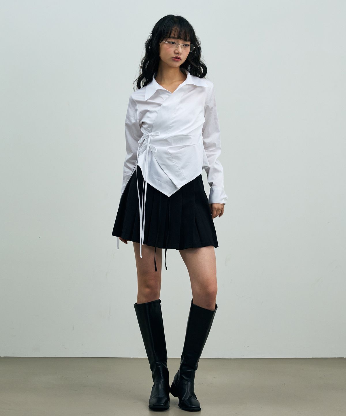 아리킴(ARIKIM) HALO WRAP SHIRT / WHITE
