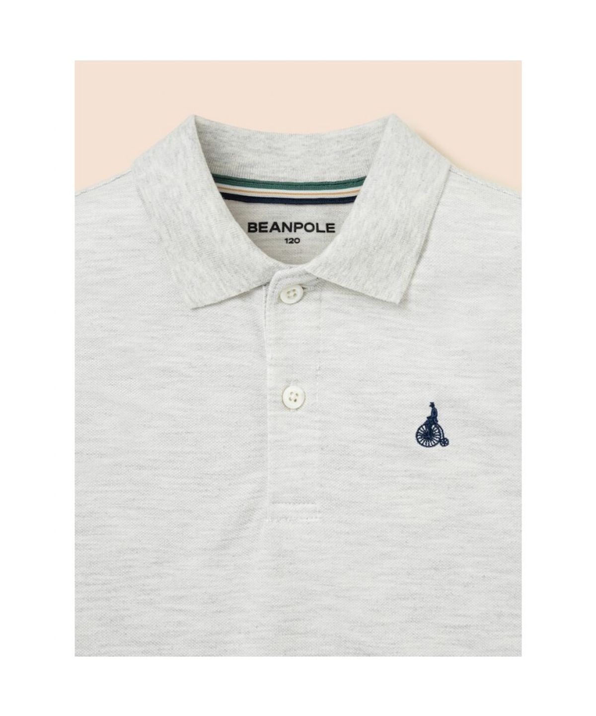 빈폴 키즈(BEANPOLE KIDS) [Essential] 피케 카라 반소매 티셔츠 - 베이지 (BI6242UE3A)