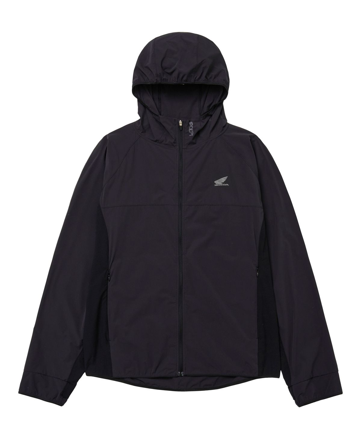 핍스 모터사이클(PHYPS MOTORCYCLE) Speed Run Light Weight Hoodie Zip-Up Black