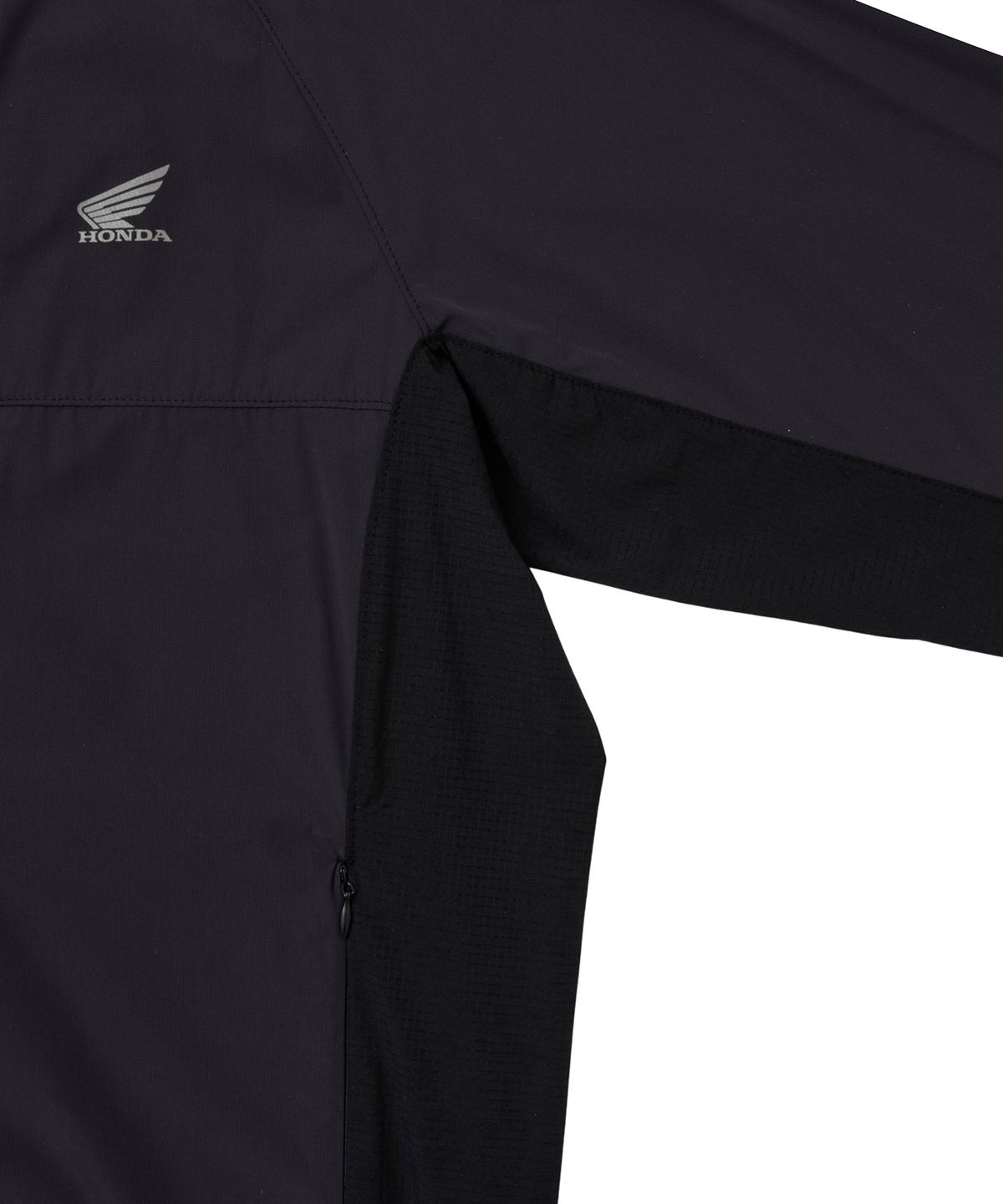 핍스 모터사이클(PHYPS MOTORCYCLE) Speed Run Light Weight Hoodie Zip-Up Black