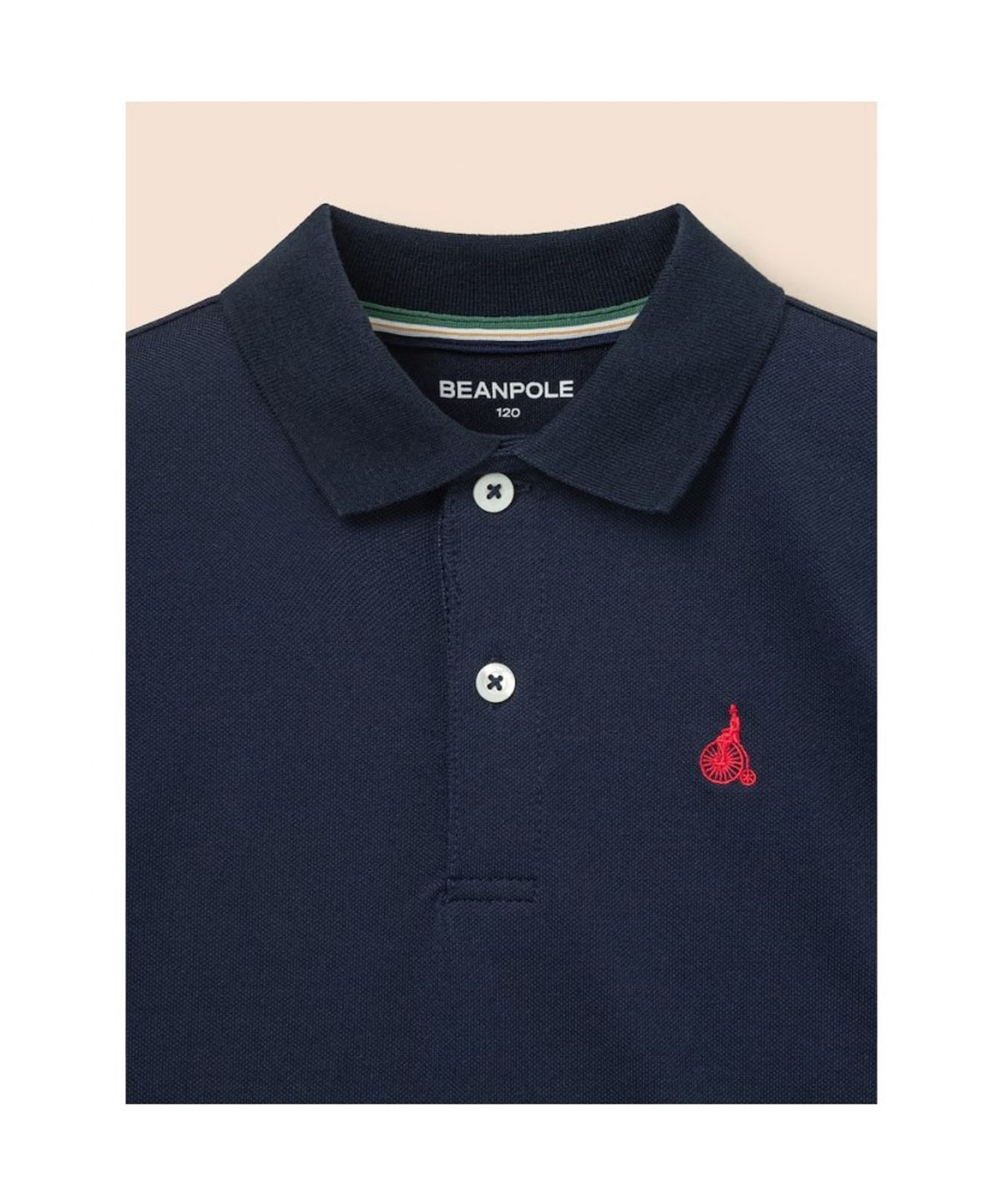 빈폴 키즈(BEANPOLE KIDS) [Essential] 피케 카라 반소매 티셔츠 - 네이비 (BI6242UE3R)