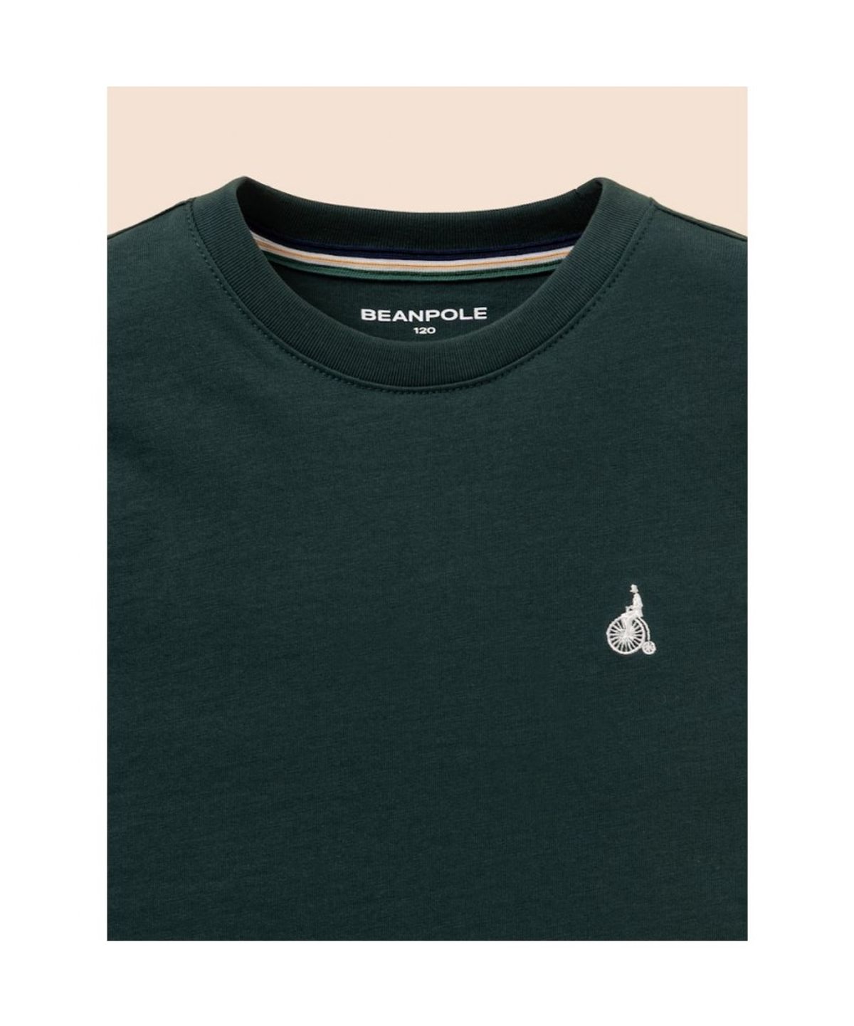 빈폴 키즈(BEANPOLE KIDS) [Essential] 수피마 베이직 반소매 티셔츠 - 그린 (BI6242UE1M)