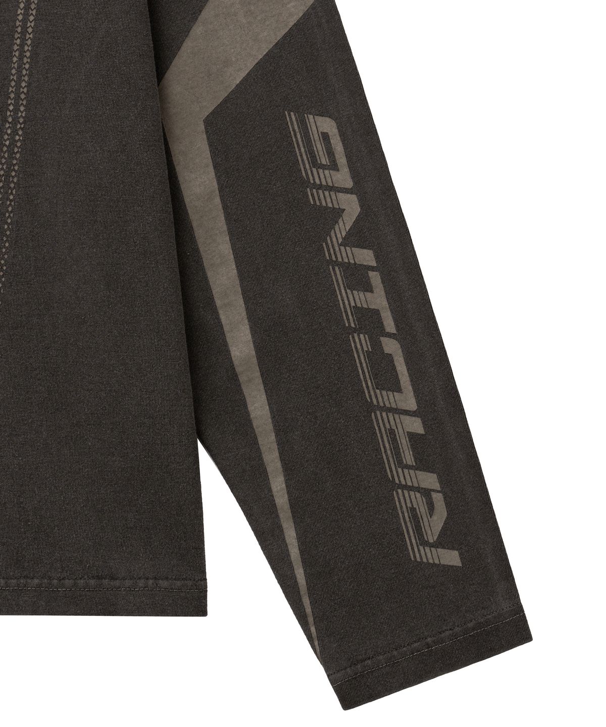 핍스 모터사이클(PHYPS MOTORCYCLE) Motorcycle Loose Fit Long Sleeve Charcoal