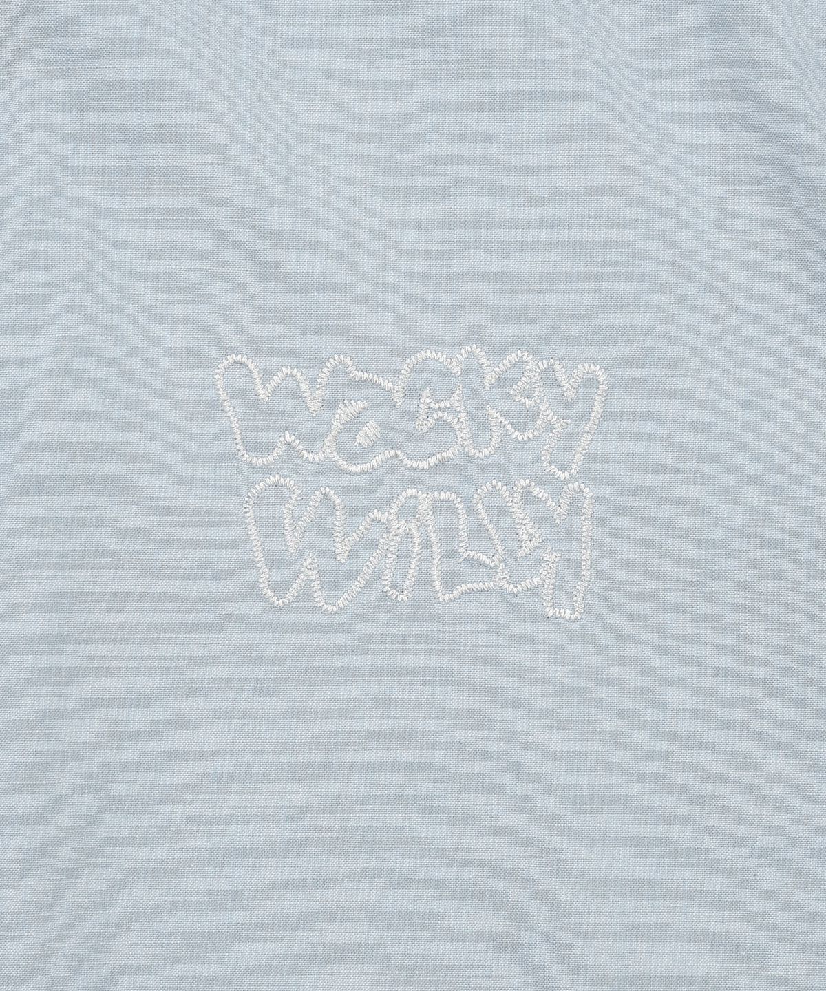 와키윌리(WACKY WILLY) 샴브레이 반팔셔츠 스카이 블루