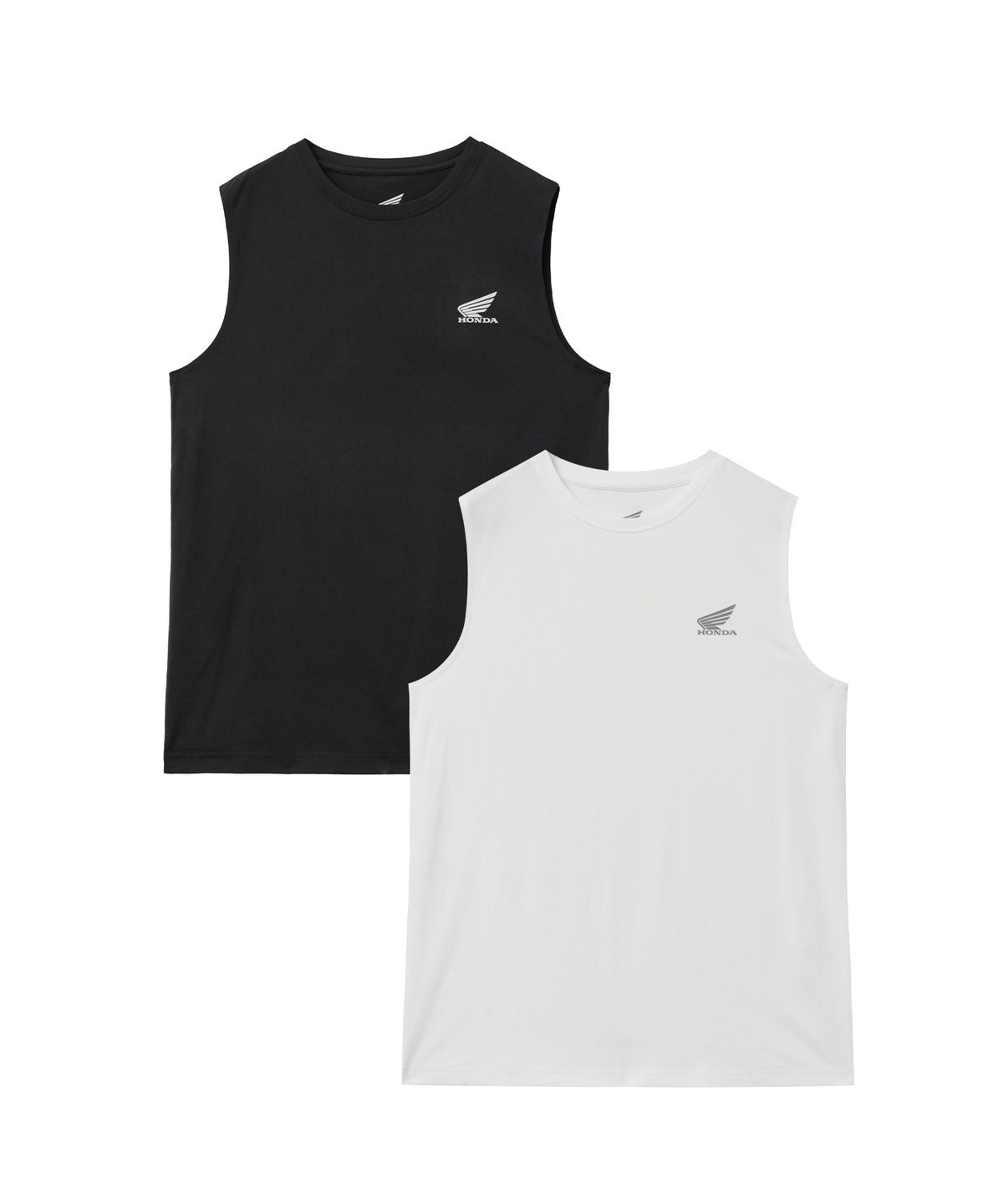 핍스 모터사이클(PHYPS MOTORCYCLE) [2Pack] Speed Cool Mesh Sleeveless White & Black